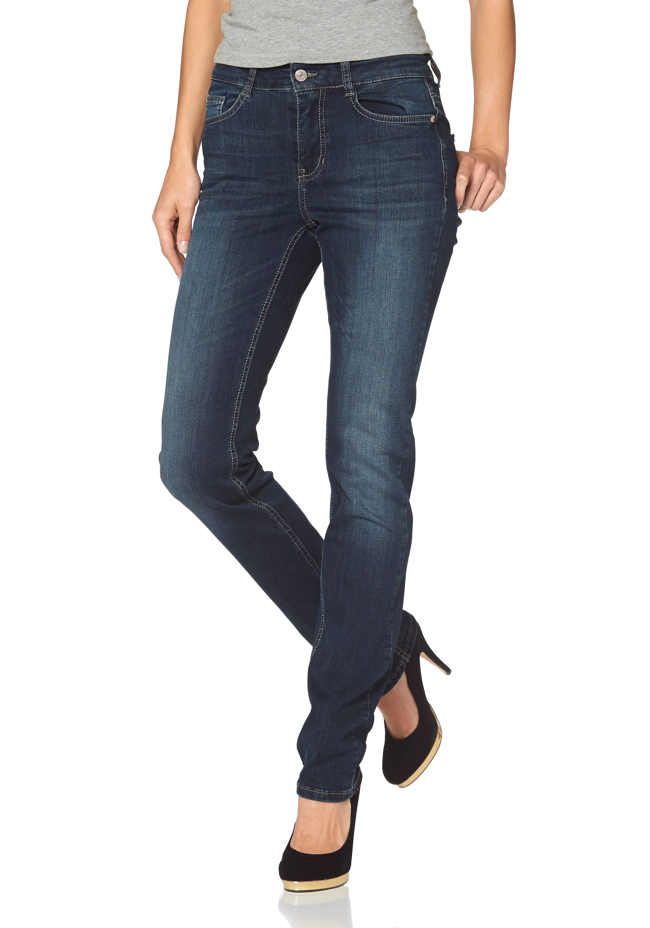 Stretch-Jeans »Angela«, Schmal geschnitten