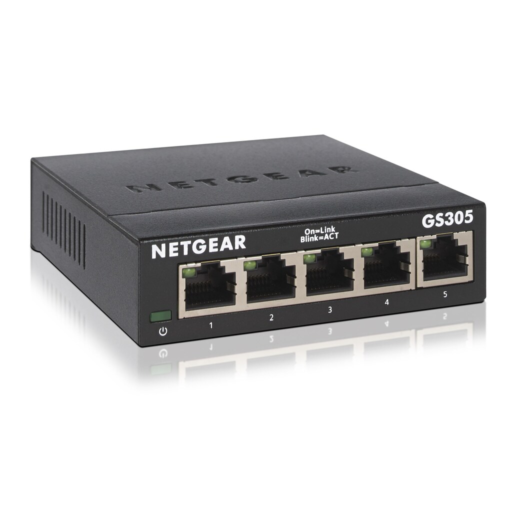 NETGEAR Netzwerk-Switch »GS305 Switch 5 Port Gigabit Ethernet LAN Switch«