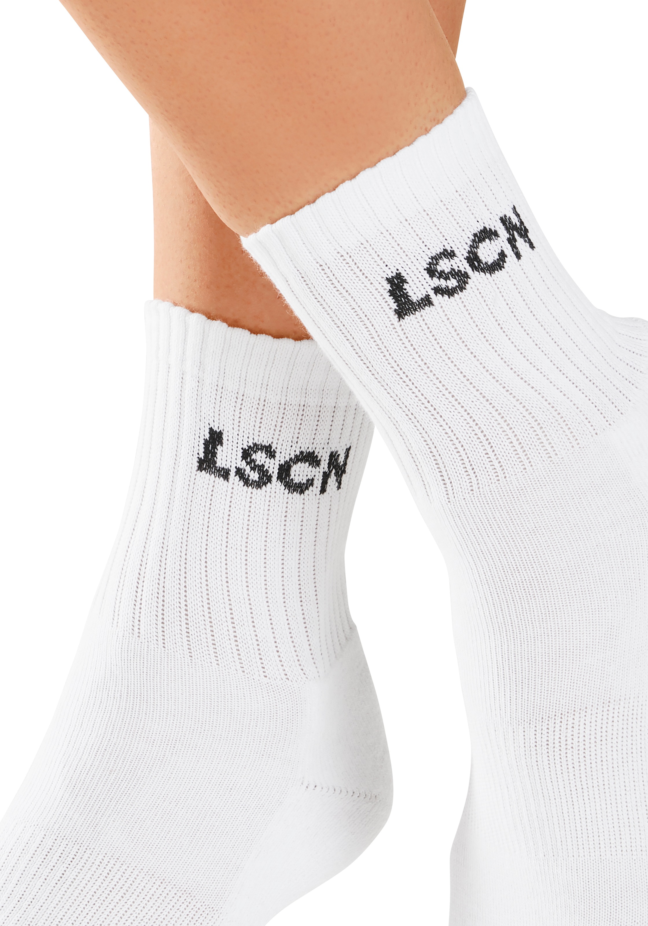 LSCN by LASCANA Tennissocken, (Packung, 2 Paar), mit Halbfußfrottee