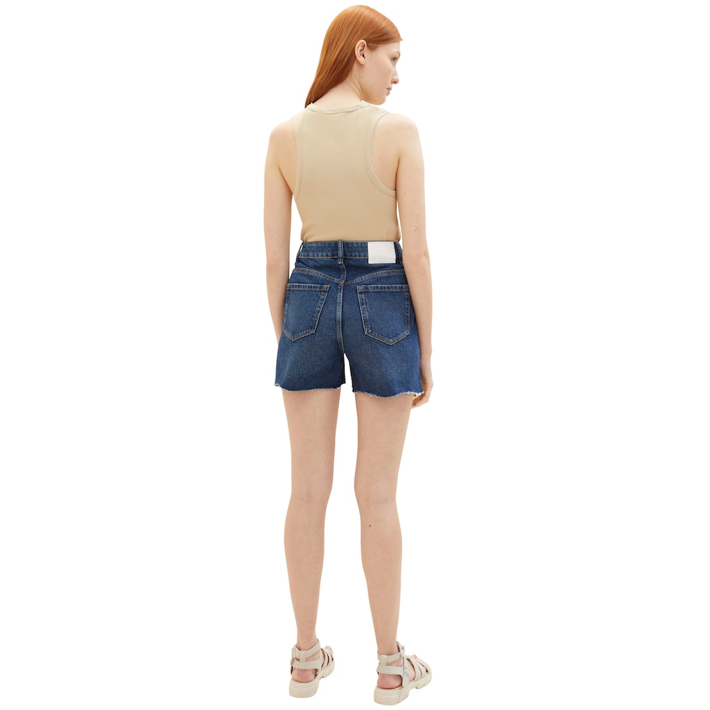 TOM TAILOR Denim Jeansshorts, mit Used Look und Waschung