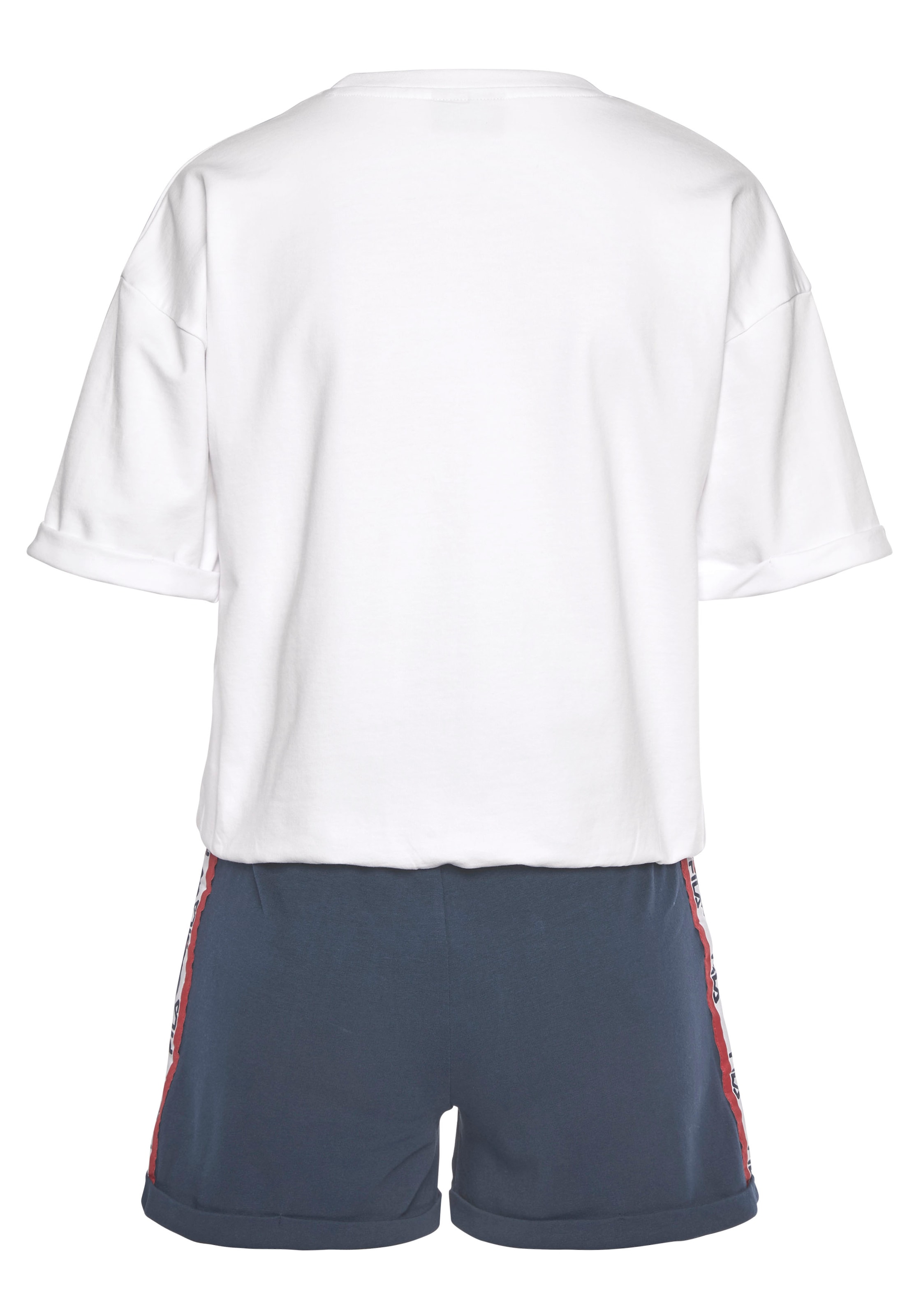 Fila Shorty, (Set, 2 tlg.), mit Brust-Logo und kontrastiertem Logo-Band seitlich an der Hose