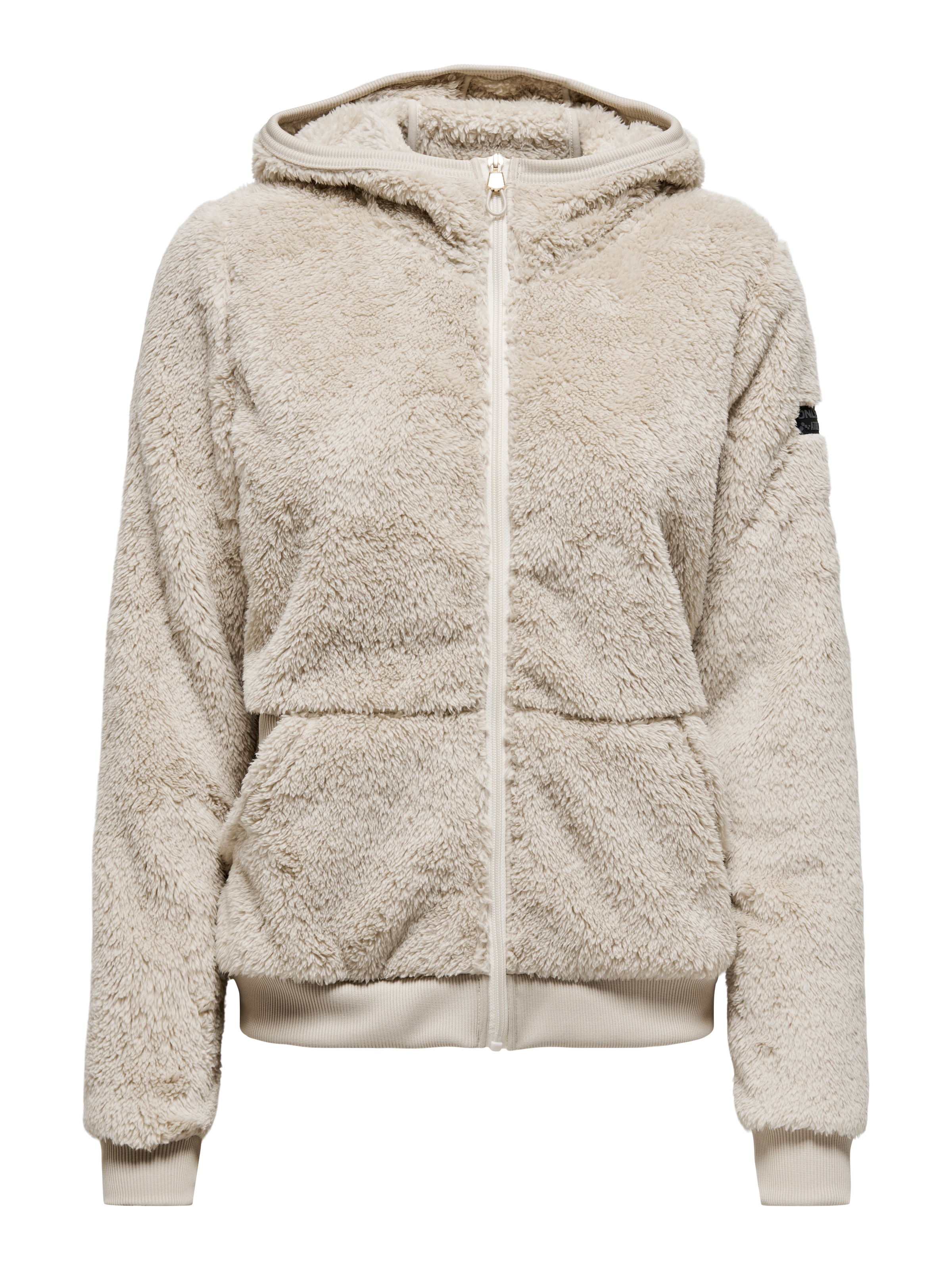 ONLY Play Kapuzenplüschjacke »ONPFLUFFY HOOD FZ LS JCK NOOS« mit Kapuze Kunstfaser