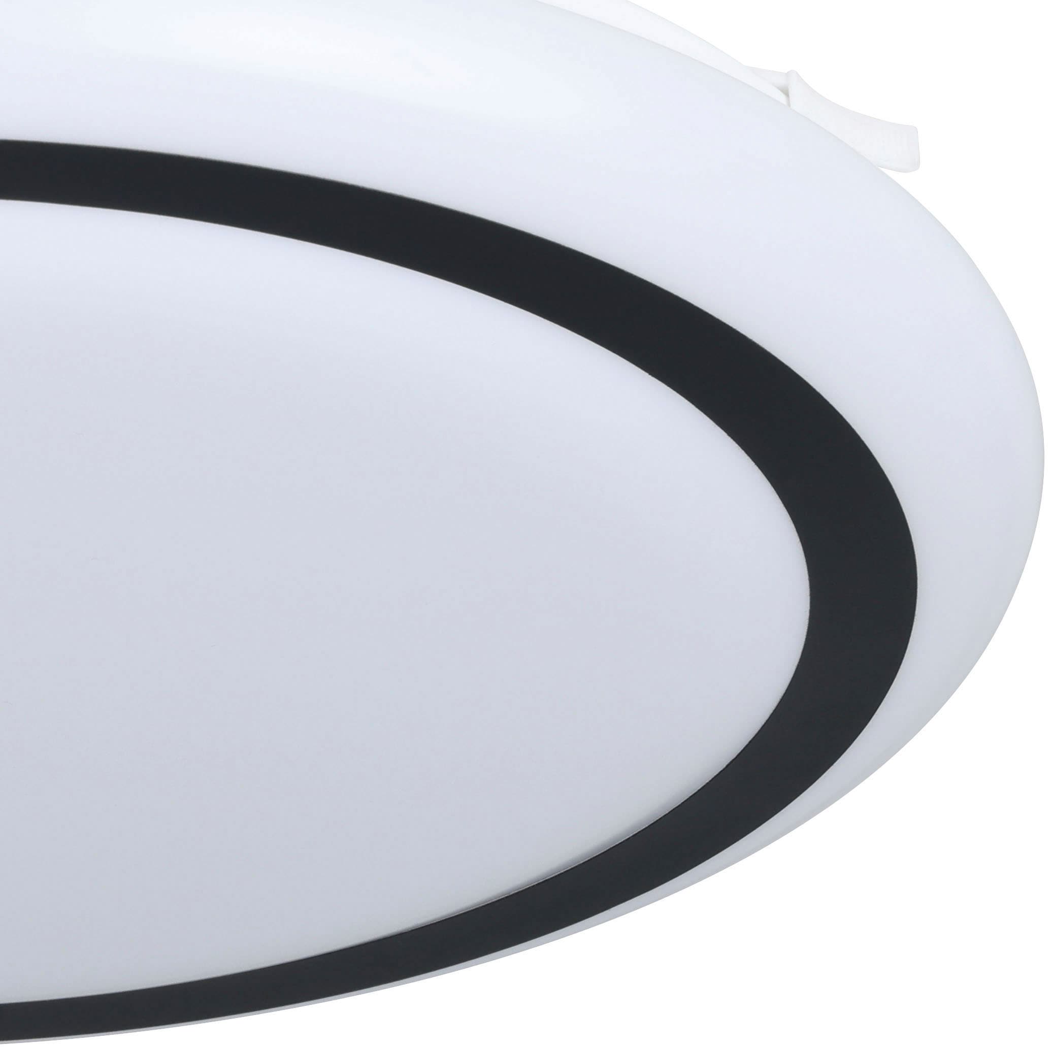 EGLO Deckenleuchte »CAPASSO«, Leuchtmittel LED-Modul | LED fest integriert, Deckenleuchte in weiß aus Stahl - 14,6W - Warmweiß