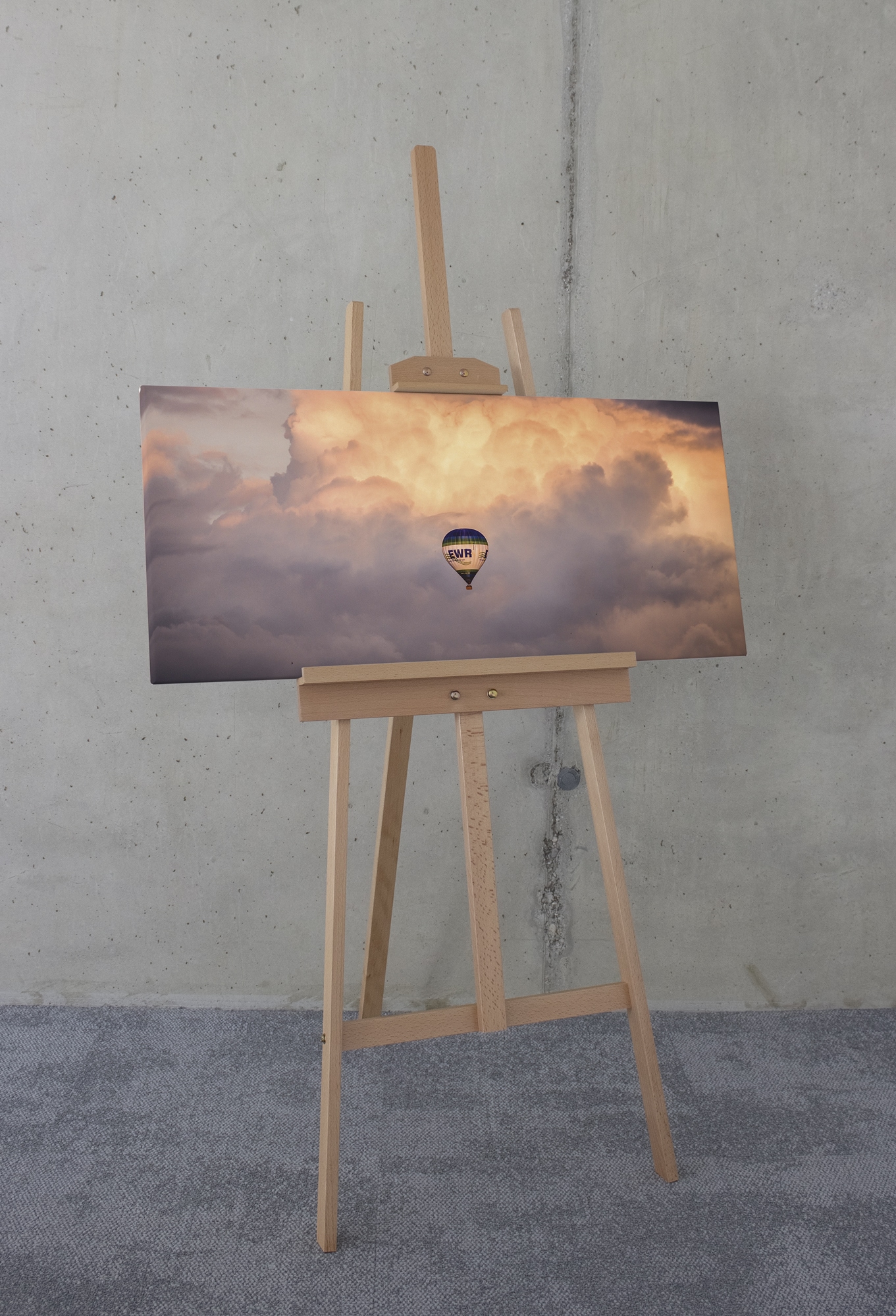 Komar Leinwandbild »Flying Balloon - Größe 40 x 90 cm«, Natur, (1 St.), Keilrahmenbild mi Echtholzrahmen
