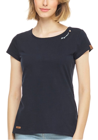 Ragwear Rundhalsshirt »MINT«, mit Logoschriftzug und Zierknopf-Applikation kaufen