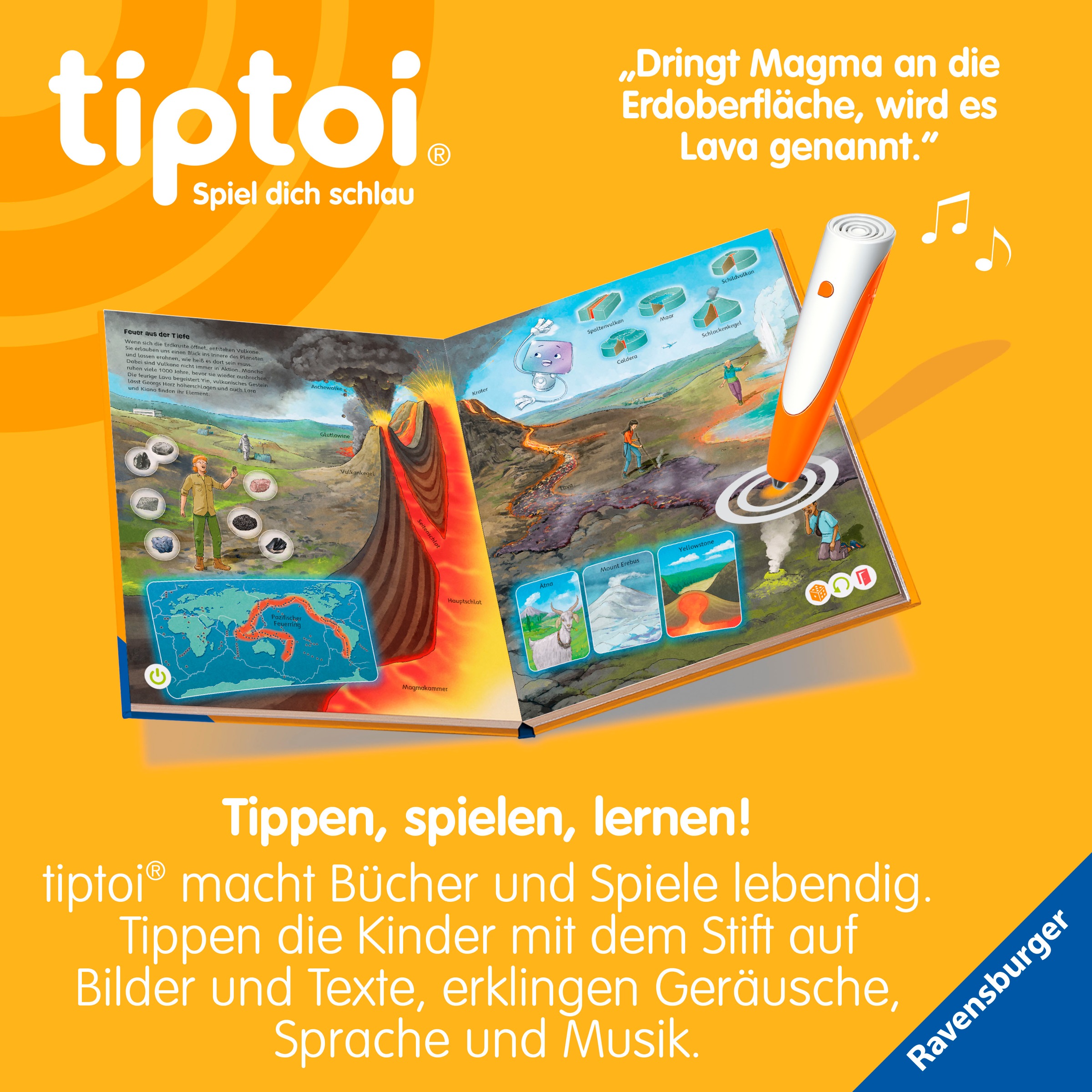 Ravensburger »tiptoi® Die Erde Ozeane, Wetter und Vulkane« Made in Germany