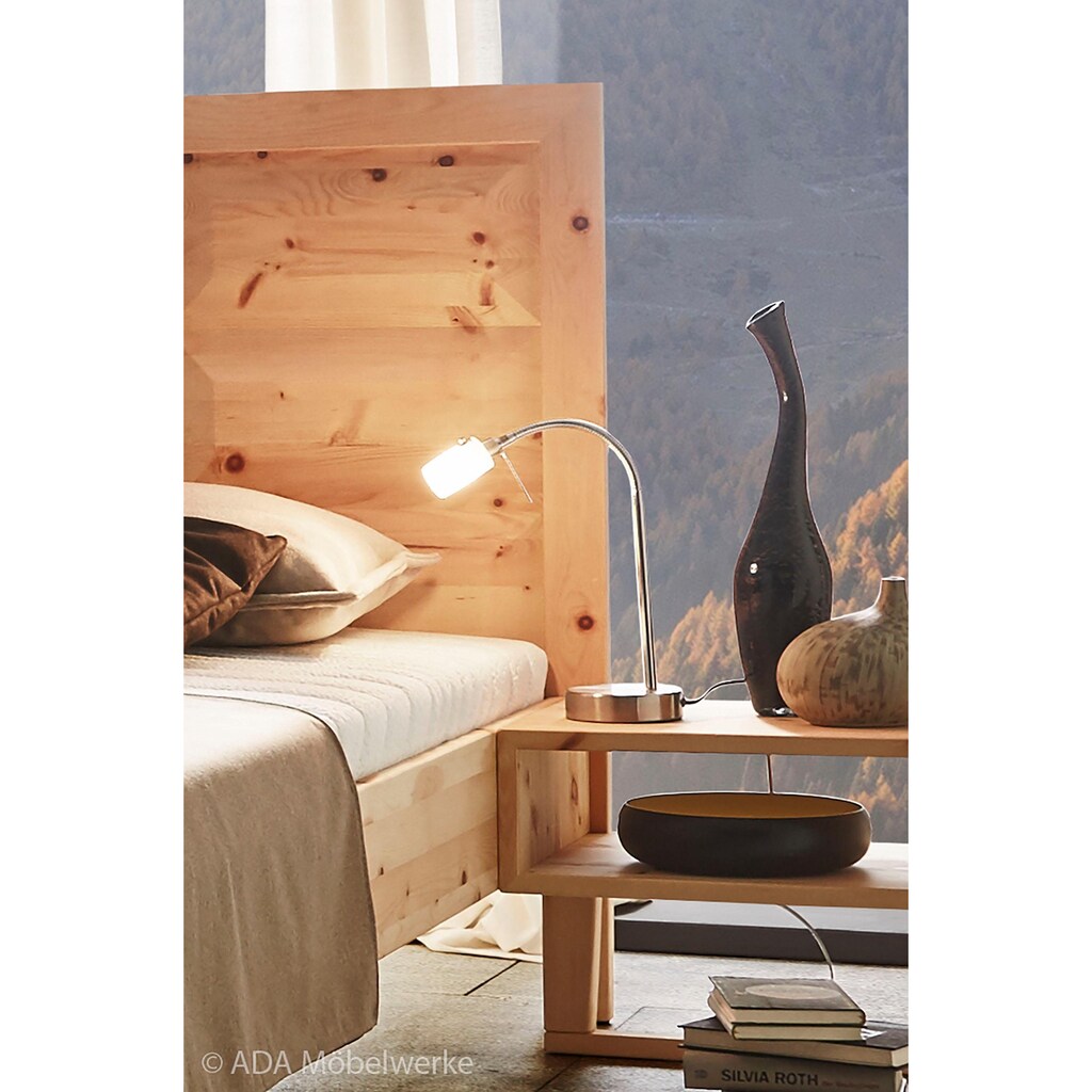 ADA premium Massivholzbett »Tyrol«, inkl. Nachtkonsole, wahlweise mit Lattenrost und Matratze