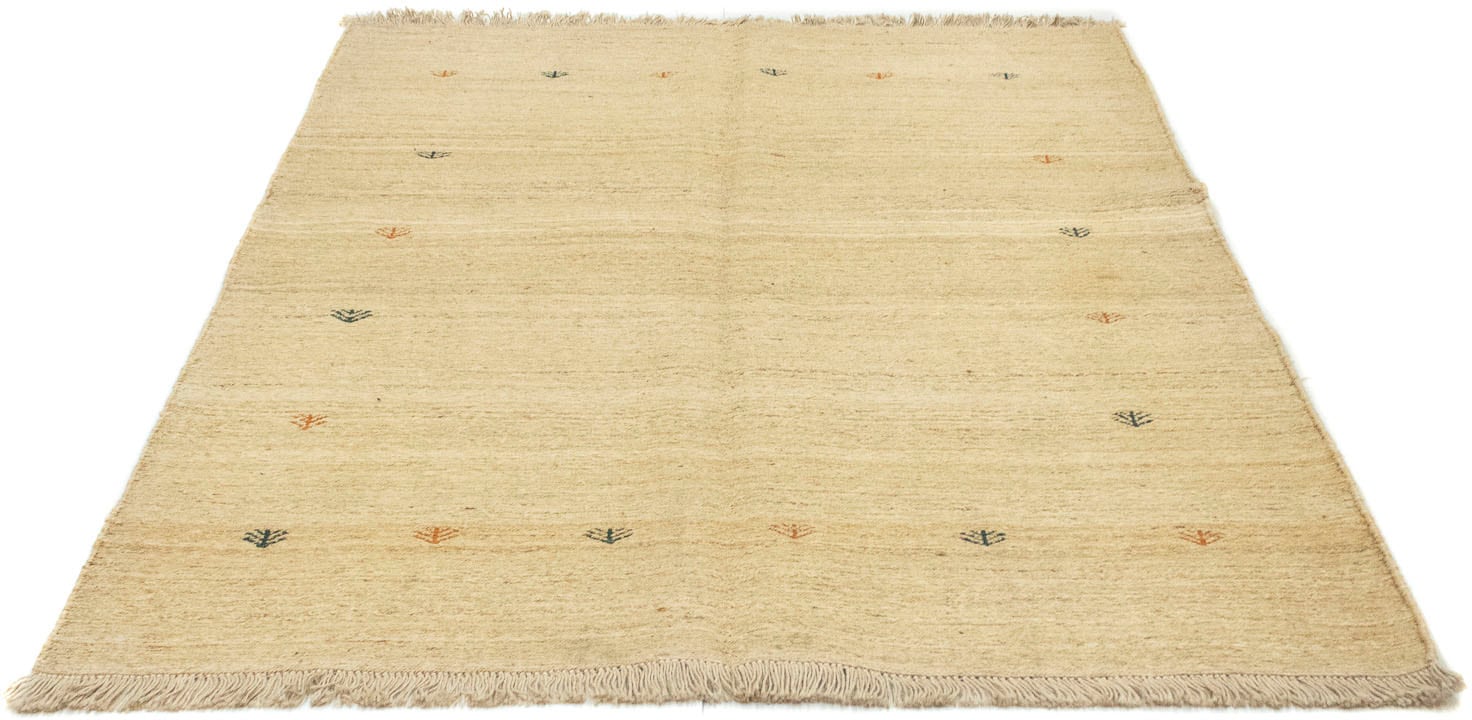 morgenland Wollteppich »Gabbeh Teppich handgeknüpft beige«, rechteckig,  handgeknüpft