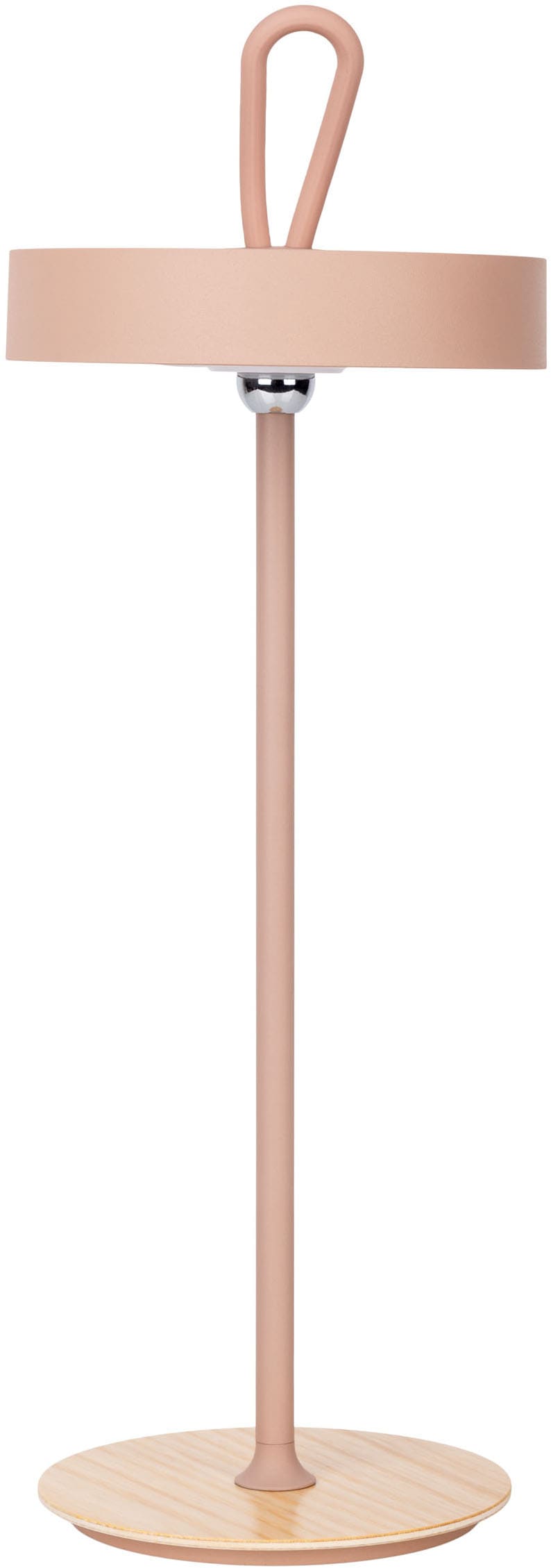 my home LED Tischleuchte »Charmont mit Holzfuß, abnehmbares Kopfteil als Hängeleuchte verwendbar« LED-Modul 1 Stk. Warmweiß aufladbar, inkl Akku + USB Kabel, Kopfteil magnetisch, abnehmbar, Holz