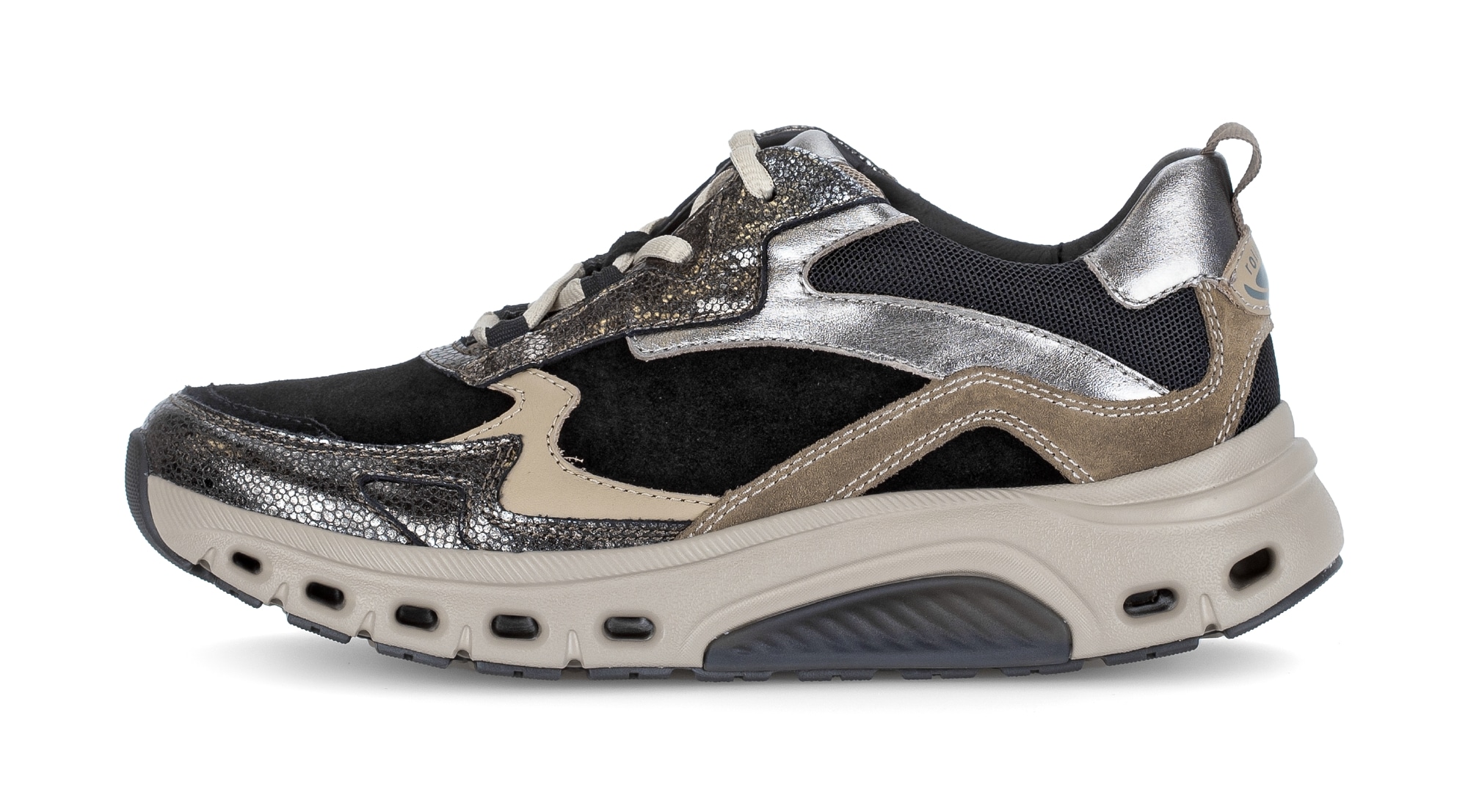 Gabor Rollingsoft Keilsneaker, Plateau, Schnürschuh, Halbschuh mit Wechselfußbett