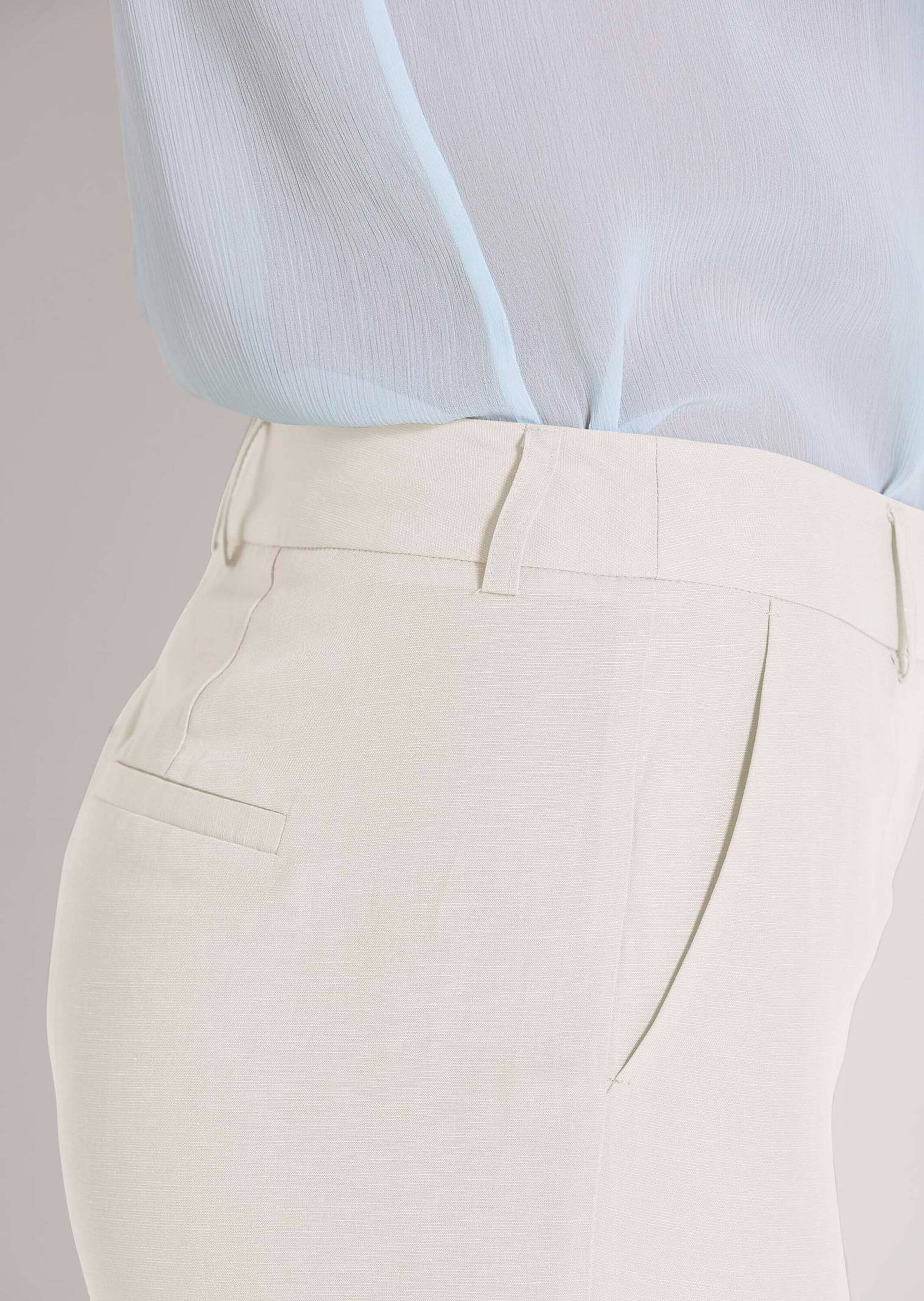 MADELEINE Bügelfaltenhose »Leinenhose Schlichte Stoffhose mit Bügelfalten«