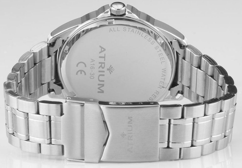 Atrium Quarzuhr Armbanduhr, Herrenuhr,Damenuhr,Edelstahlarmband, bis 10bar wasserdicht