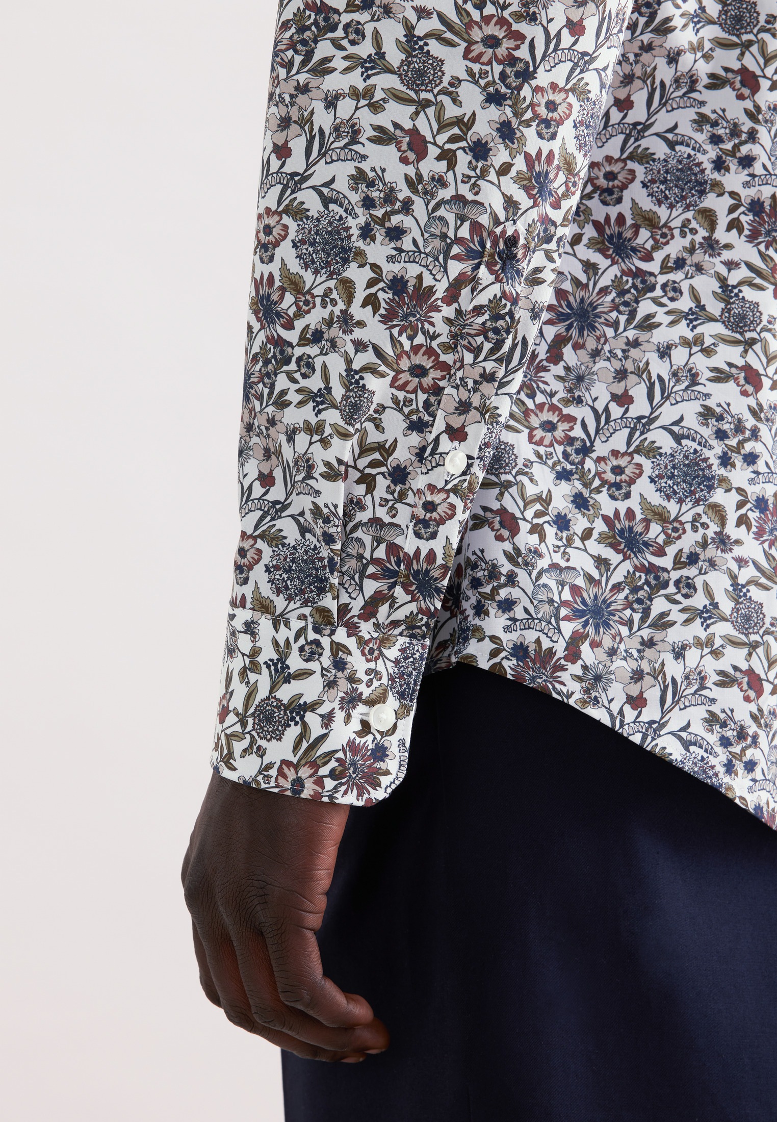 seidensticker Businesshemd »Schwarze Rose« Slim 1/1 Kentkragen Druck