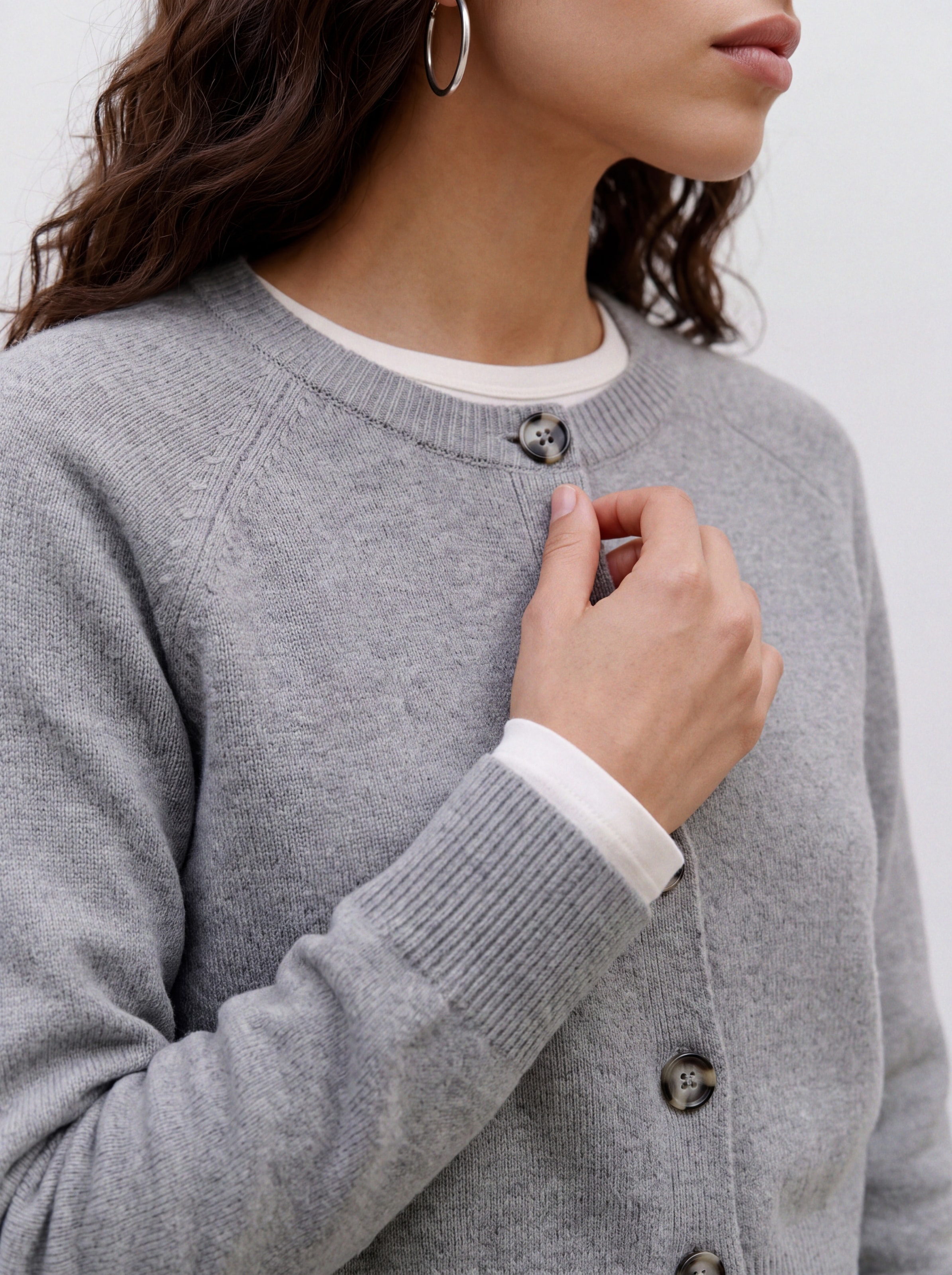 Vero Moda Strickjacke »VMSIF LS O-NECK CARDIGAN NOOS« Materialmix, regular fit