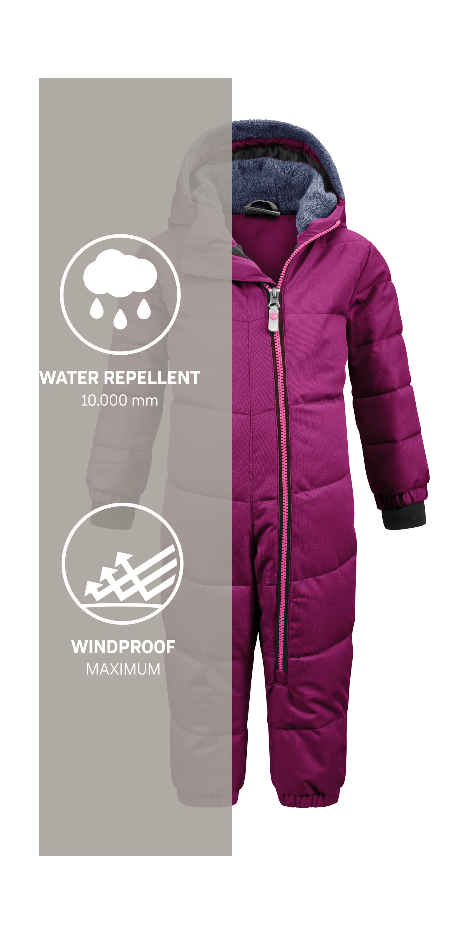 Killtec Schneeoverall »Twinkly MNS ONPC B« Wasserabweisender Schneeanzug mit Fleece und reflektierenden Details