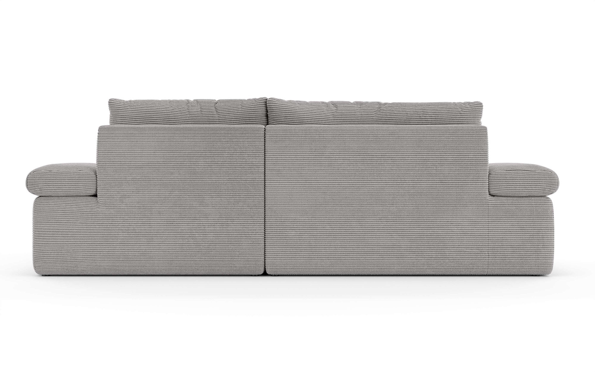 Home affaire Ecksofa »ALVERIE mit Recamiere, moderne Steppung, Maße: B/T/H 274/203/106 cm«, L-Form mit Wellenunterfederung, mit 4 Rückenkissen, pflegeleicht Stoff