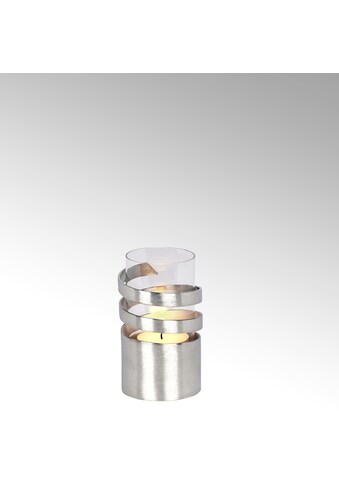 Lambert Windlicht »Kerzenhalter Spiral«, (1 St.), aus Aluminium, gebürstet und Glas kaufen