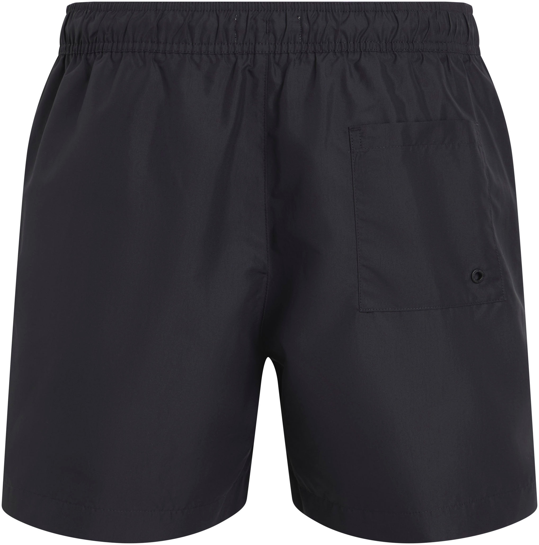 Calvin Klein Swimwear Badeshorts »MEDIUM DRAWSTRING«, mit kontrastfarbenem Logo-Schrifztug am Bein