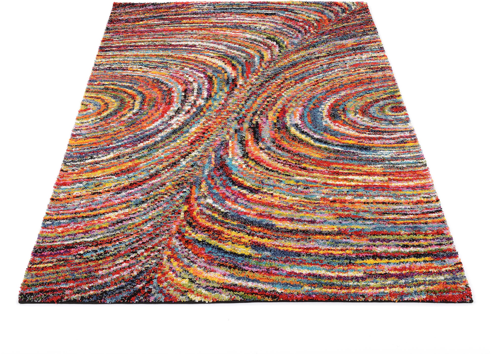 OCI DIE TEPPICHMARKE Hochflor-Teppich "Sixteen Face, auch als Läufer erhältlich" rechteckig 25 mm Höhe Langflor, Shaggy, modernes Design, Wohnzimmer, Kinderzimmer