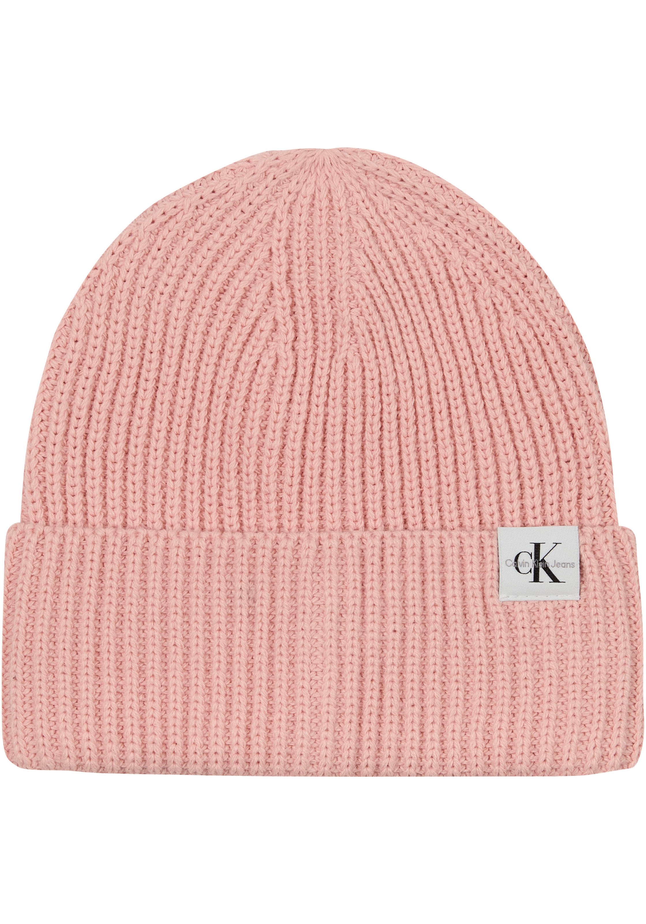 Calvin Klein Jeans Beanie »Monogram Rib Beanie«, mit Logopatch