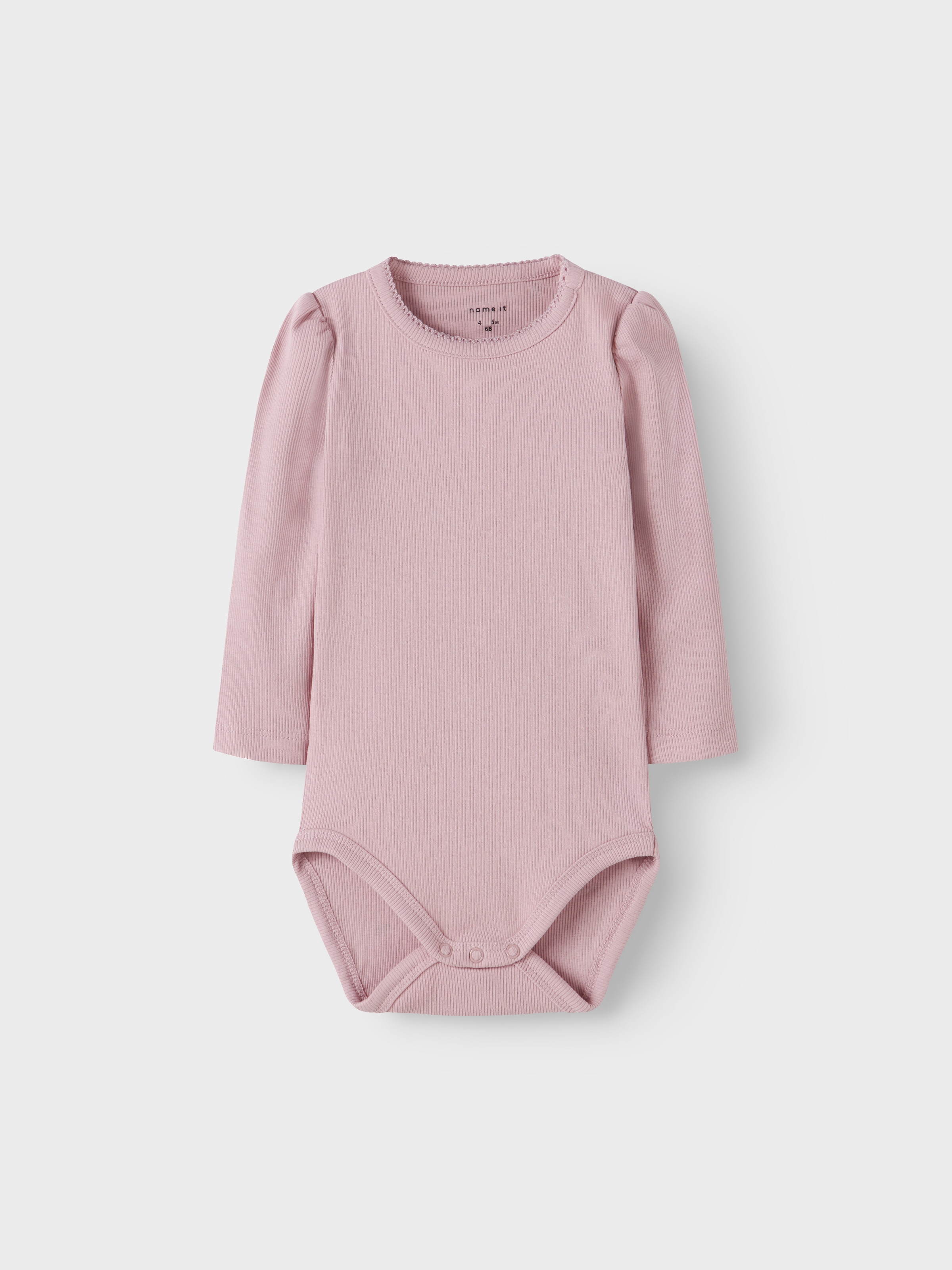 Name It Langarmbody »NBFNUTTI 2P LS BODY NOOS« Packung, 2 Baumwollmischung, bedruckt und uni im Set