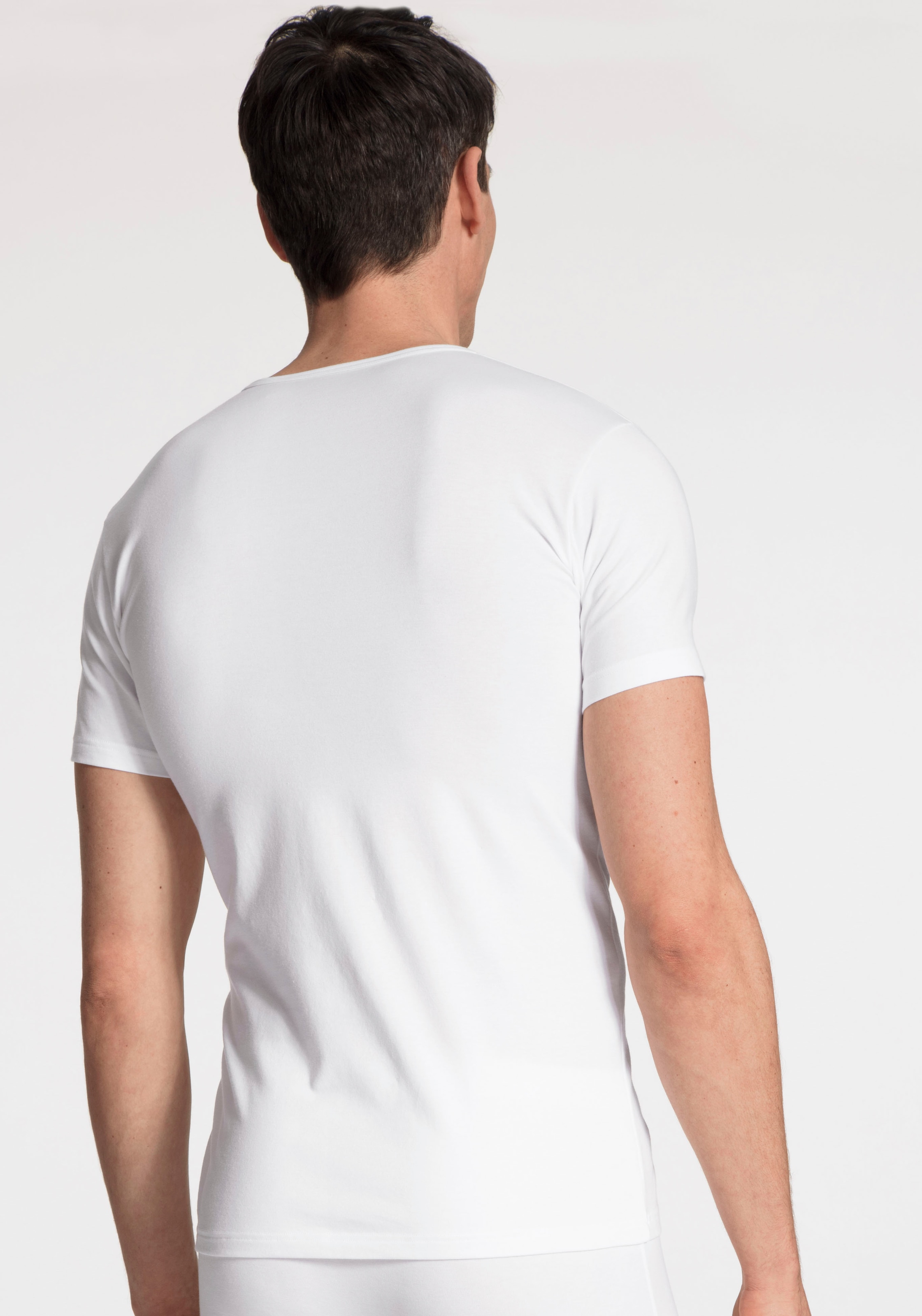 CALIDA T-Shirt »Natural Benefit«, (2er Pack), mit Rundhals-Ausschnitt und perfekte Passform