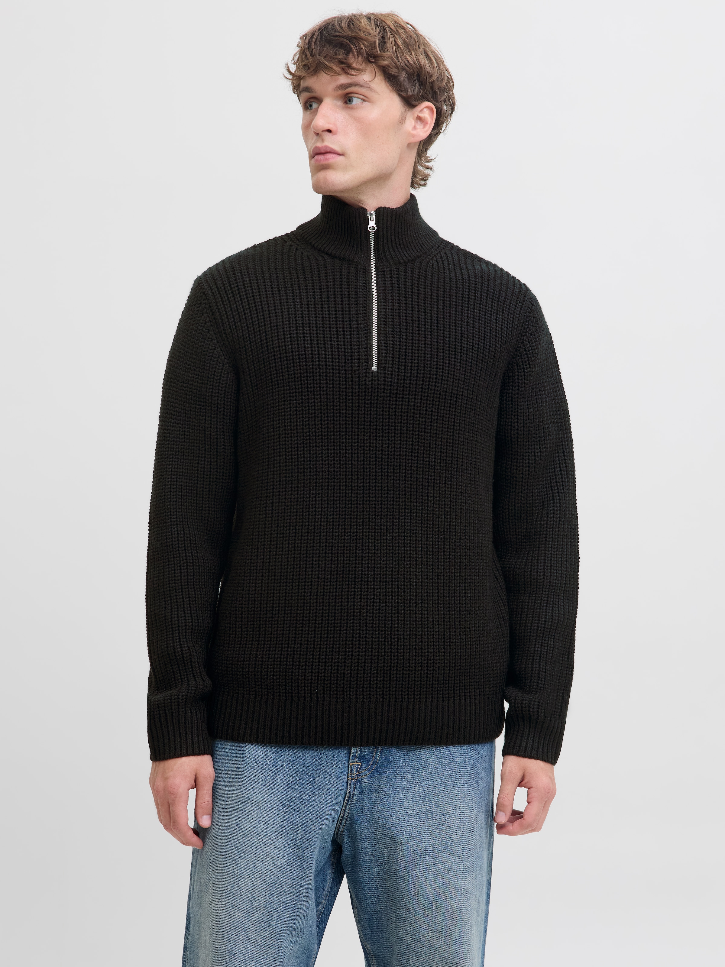Jack & Jones Troyer »JORBLEECKER KNIT HALF ZIP BF«