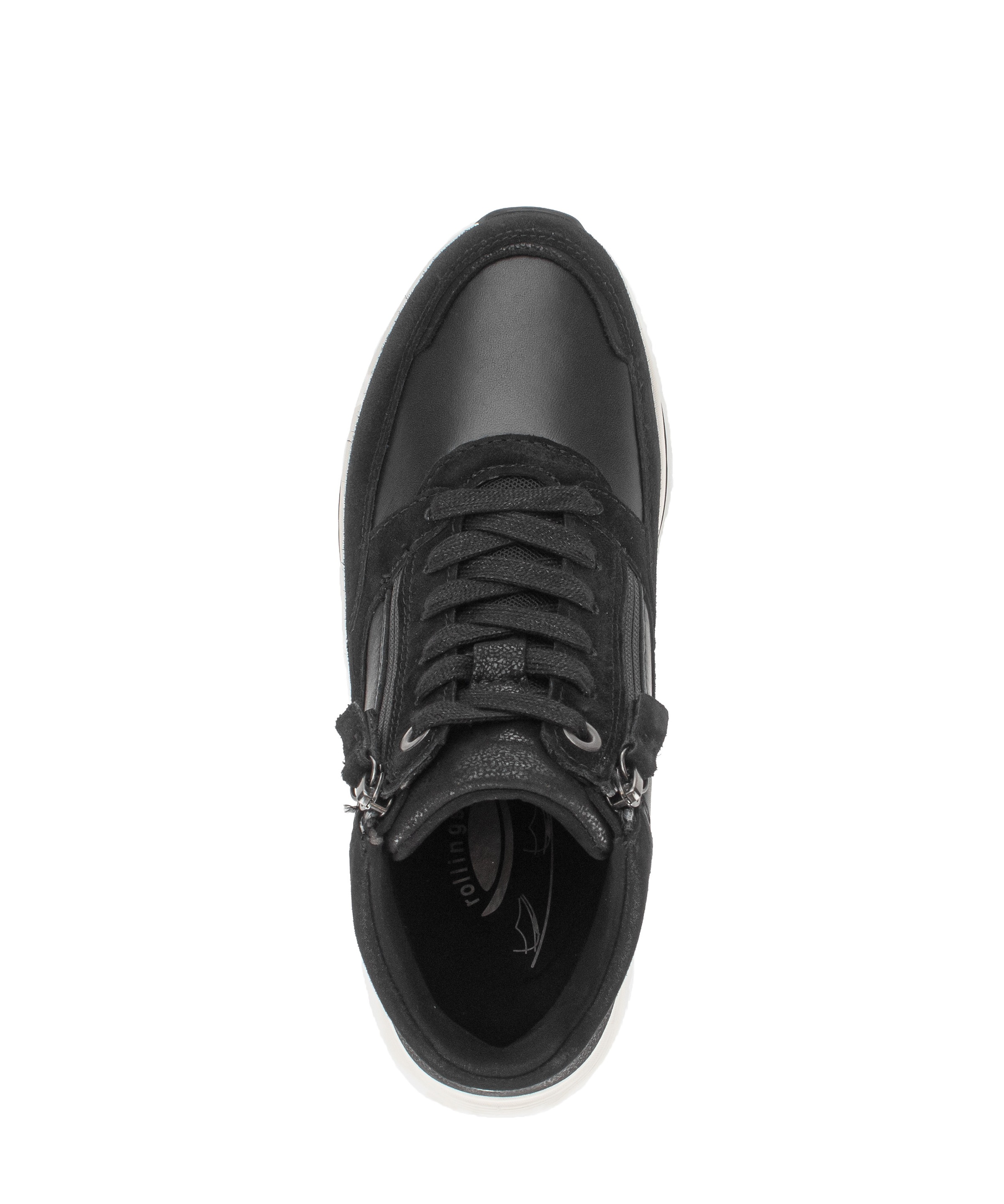 rollingsoft Schnürboots  Keilabsatz, High Top-Sneaker mit herausnehmbarer Innensohle