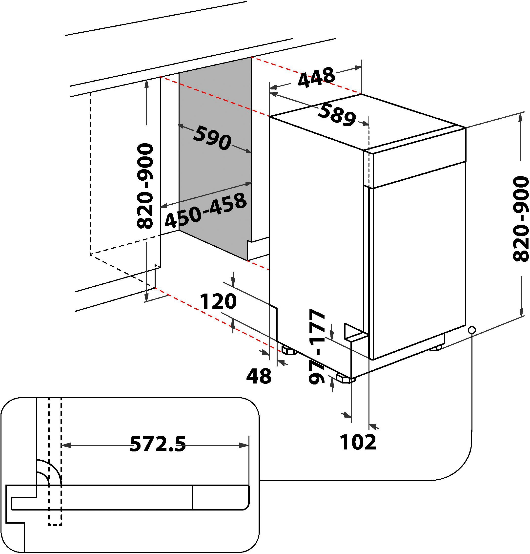 BAUKNECHT Unterbaugeschirrspüler »BK6UB10BS7A0X«, 10 Maßgedecke, PowerClean