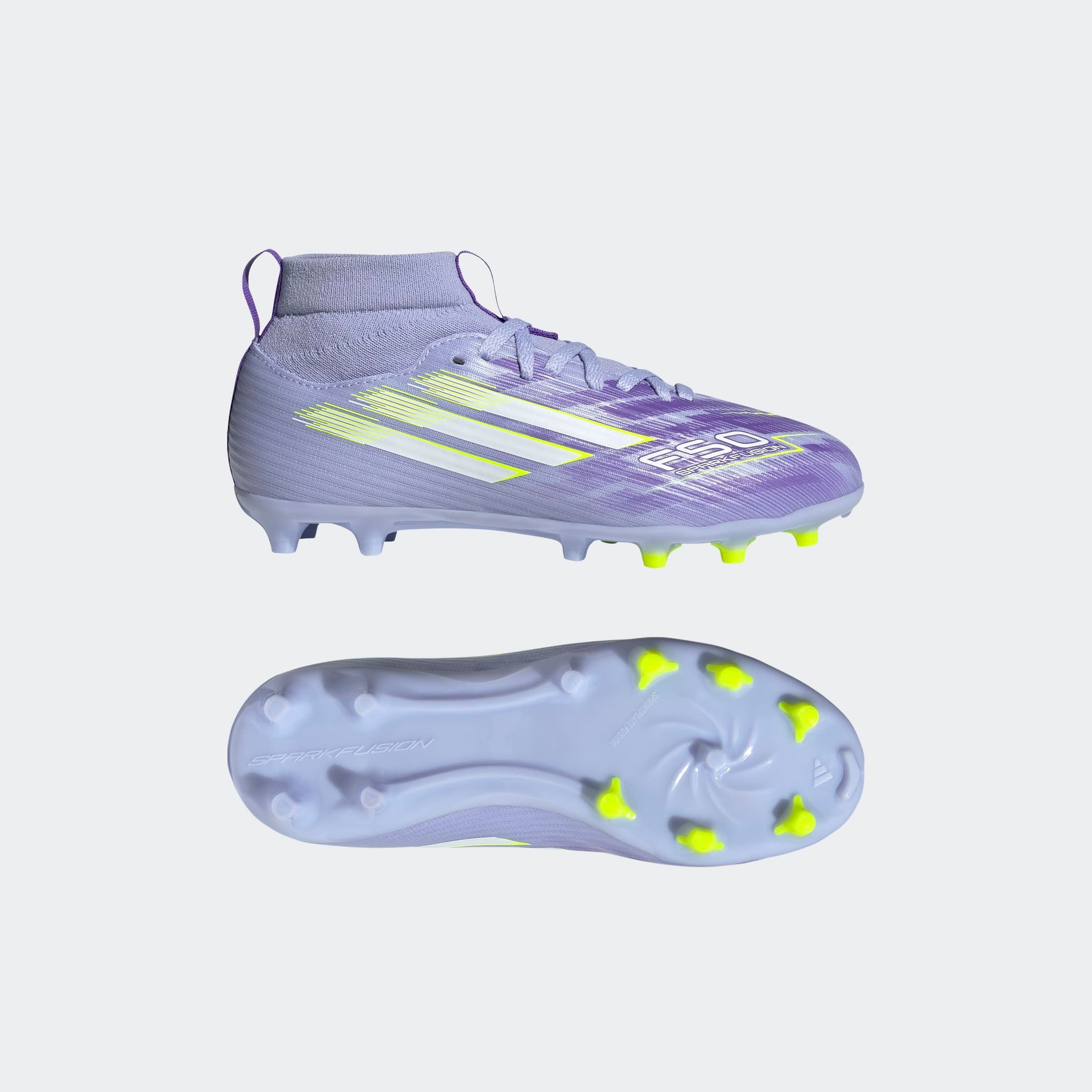 adidas Performance Fußballschuh »F50 SPARKFUSION LEAGUE FESTE BÖDEN/KUNSTRASEN E KINDER«, geeignet für Rasen- und Kunstrasenplätze