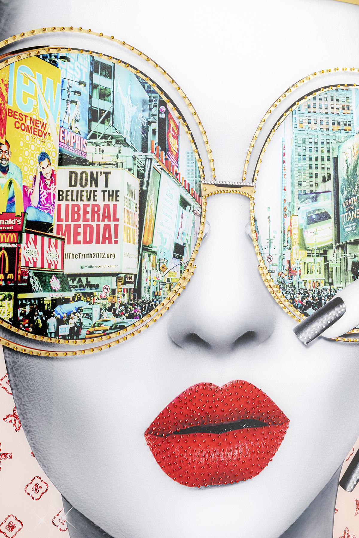 Kare Design Bild mit Rahmen »Gerahmtes Bild Times Square View 80x80cm«