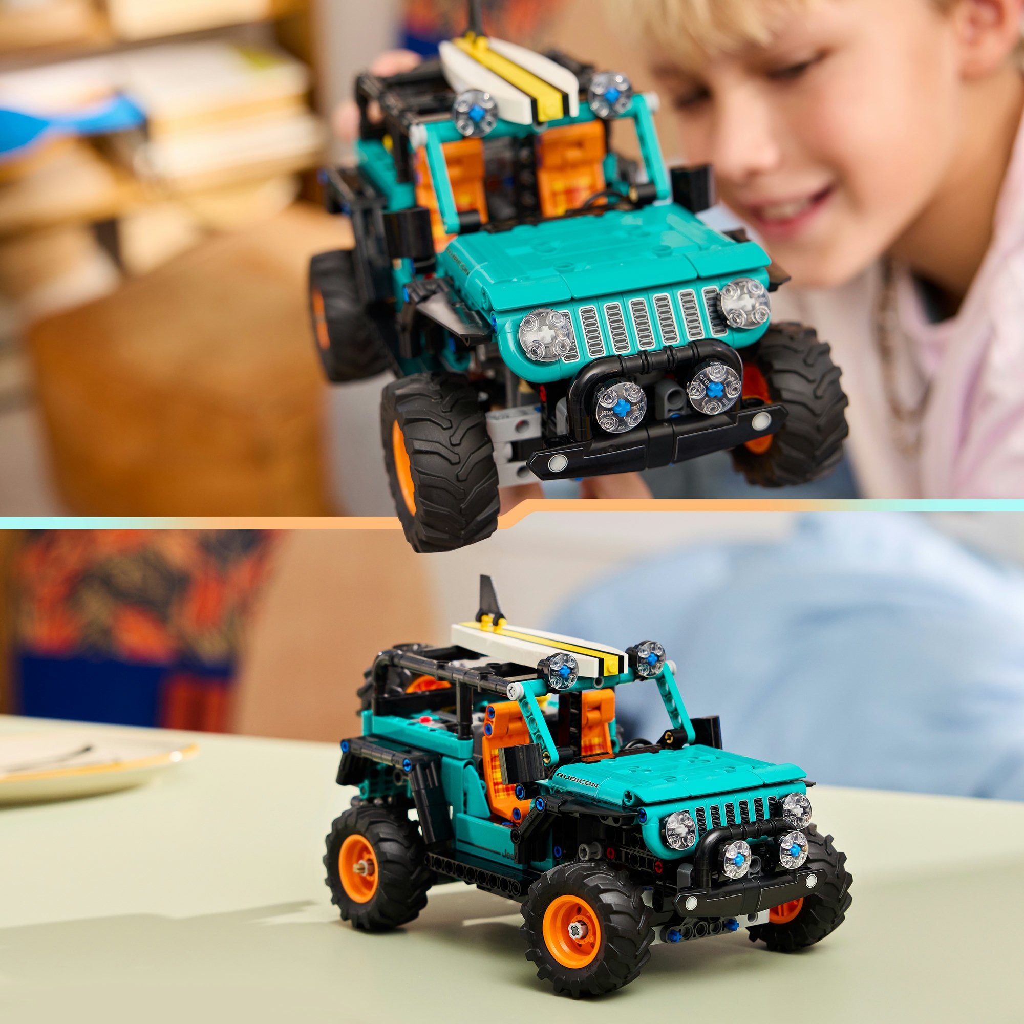 LEGO® Konstruktionsspielsteine »Jeep Wrangler Rubicon Geländewagen (42227), LEGO Technic«