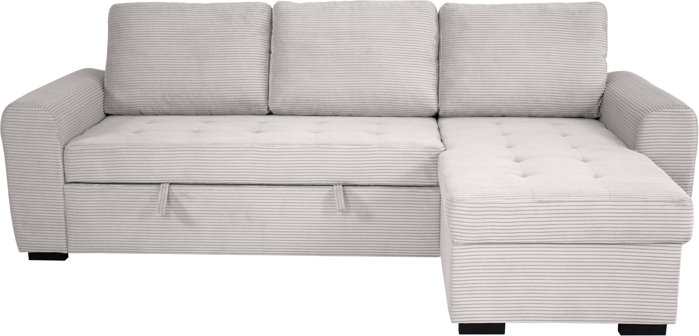 OTTO home Ecksofa »Poll L-Form, B: 245 cm« mit Schlaffunktion & Bettkasten