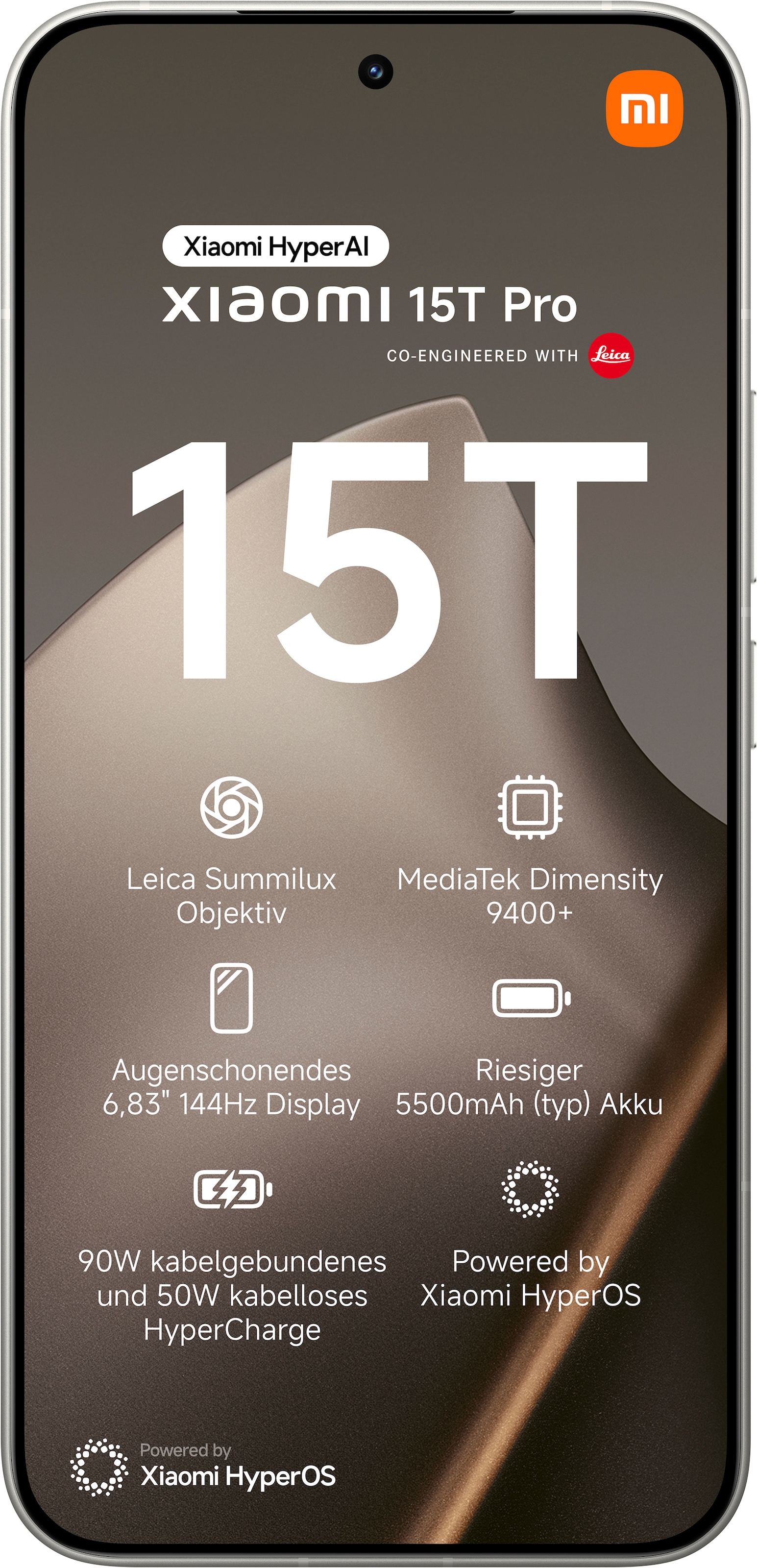 Xiaomi Smartphone »15T Pro 12+512« grau