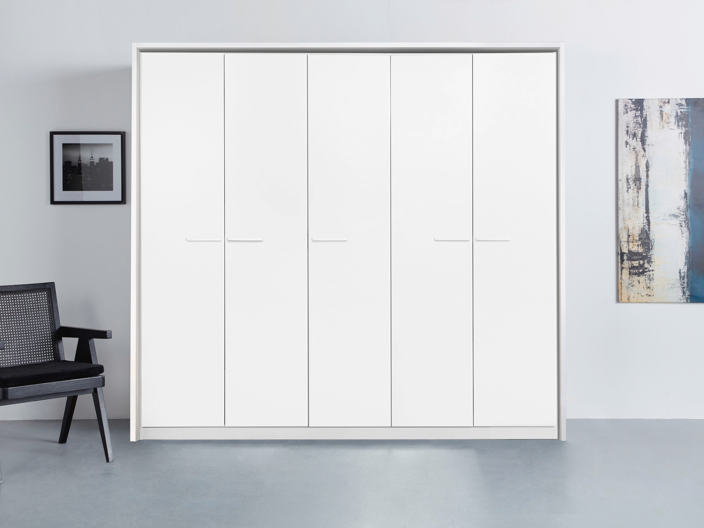 rauch Drehtürenschrank »Kleiderschrank Schrank Garderobe Wäscheschrank Ankleide OTELI« erhältlich in Breiten 230/275 cm inkl. Innenschubladen und extra Böden,  inkl. Passepartout optional mit Beleuchtung