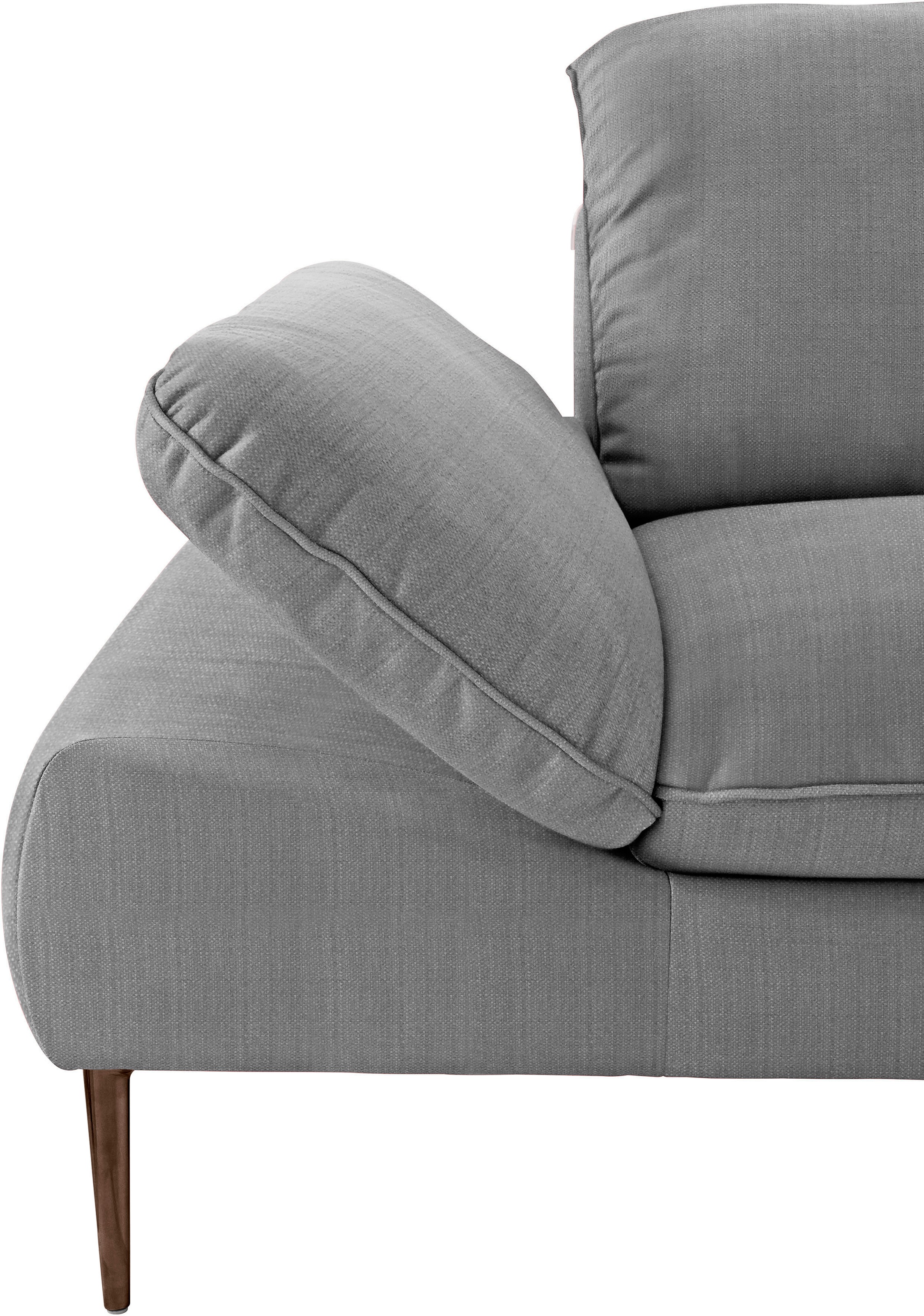 W.SCHILLIG Ecksofa »enjoy&MORE, Designsofa, bequem, zeitlos und elegant, L-Form« Sitztiefenverstellung, Füße bronze pulverbeschichtet, Breite 310 cm