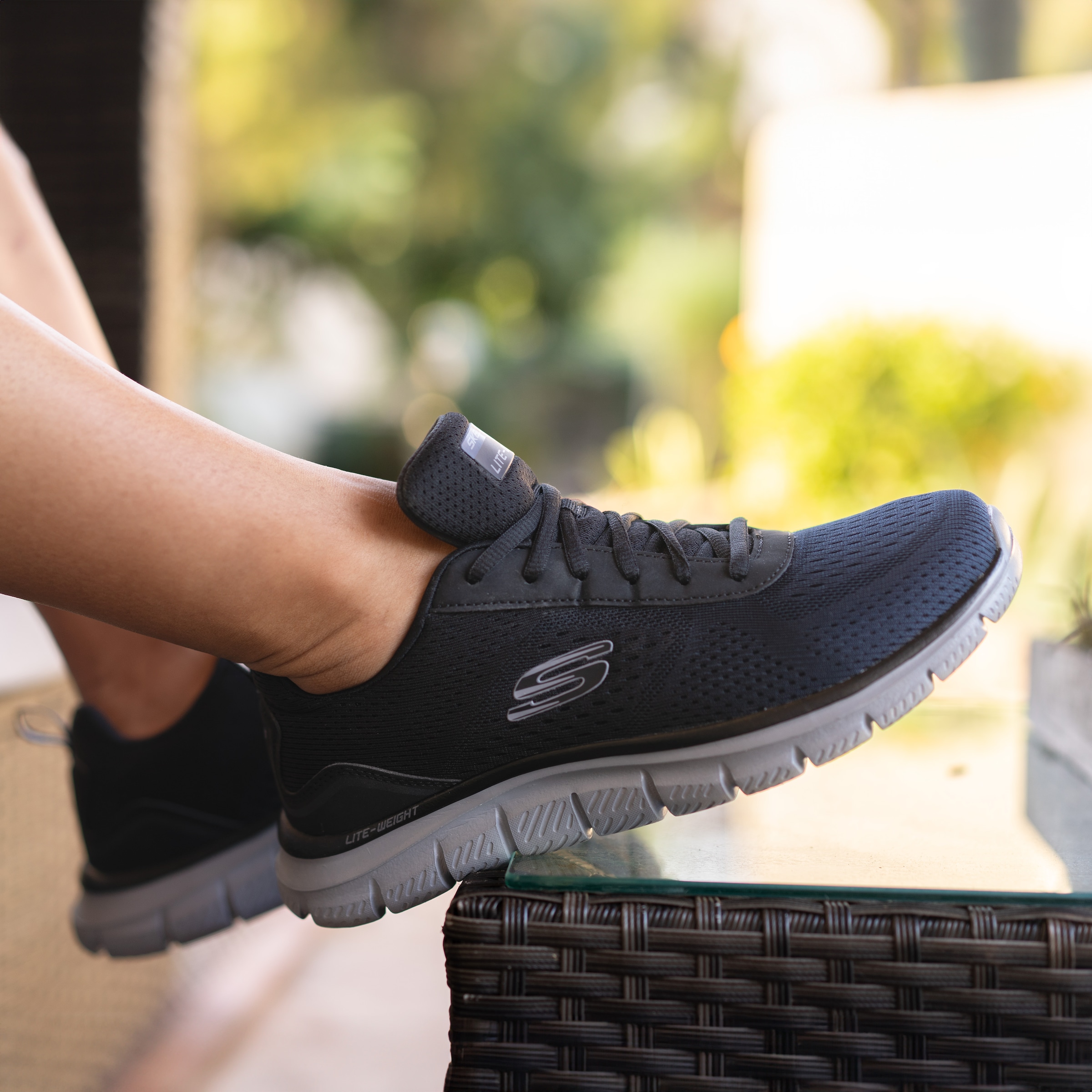 Skechers Sneaker »TRACK-RIPKENT«  Freizeitschuh, Halbschuh, Schnürschuhin veganer Verarbeitung
