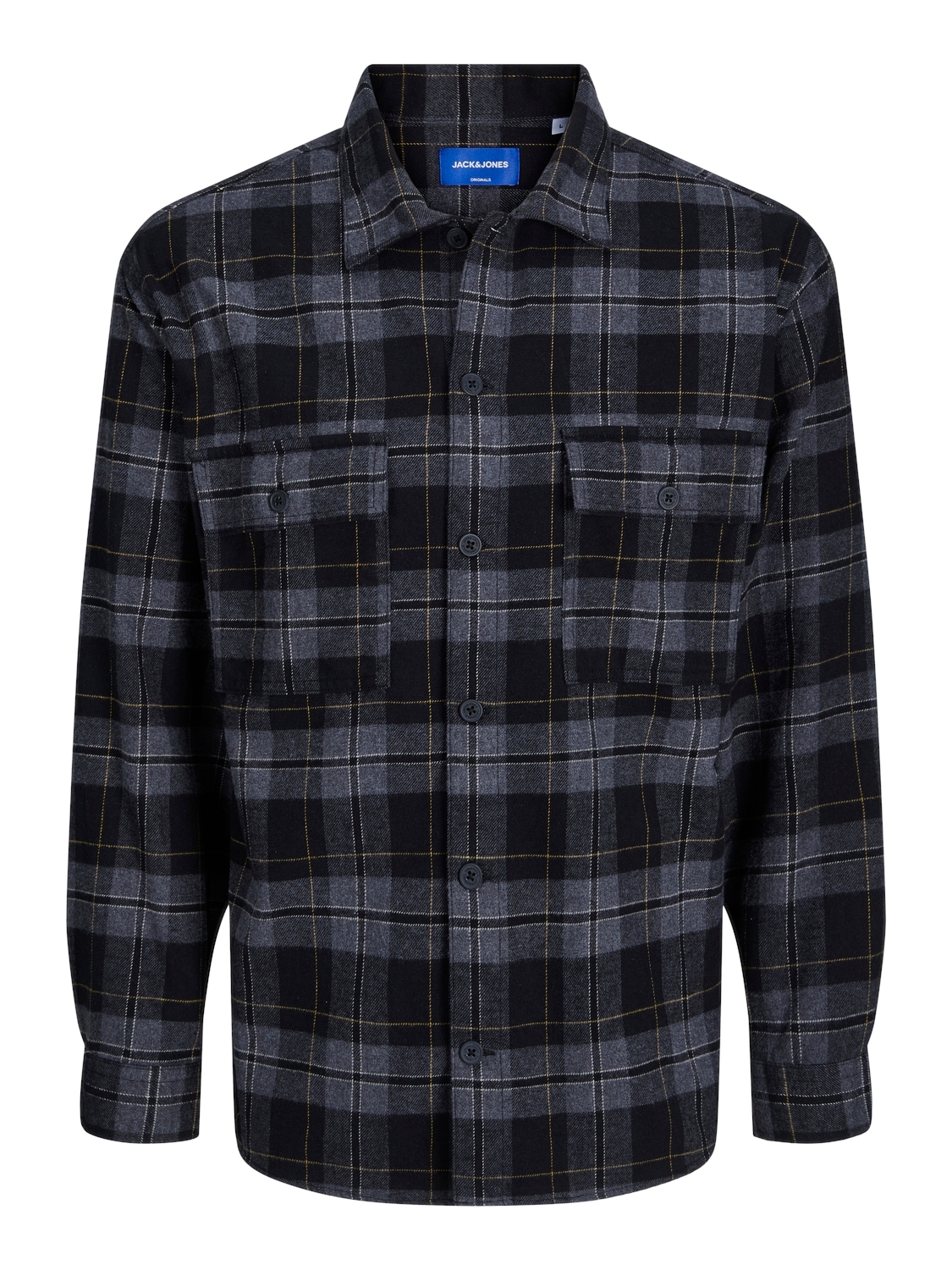 Langarmhemd »JORBLAFRI CHECK OVERSHIRT LS BF«, mit Brusttaschen