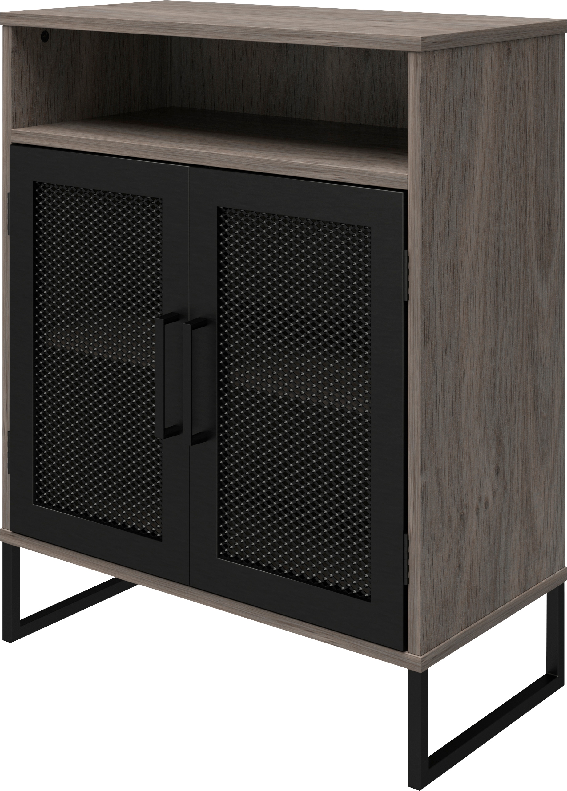 Dorel Home Aktenschrank »Purdue«, Türen mit Magnetverschluß, Mesh aus Metall, Breite 61 cm, Höhe 76,5 cm