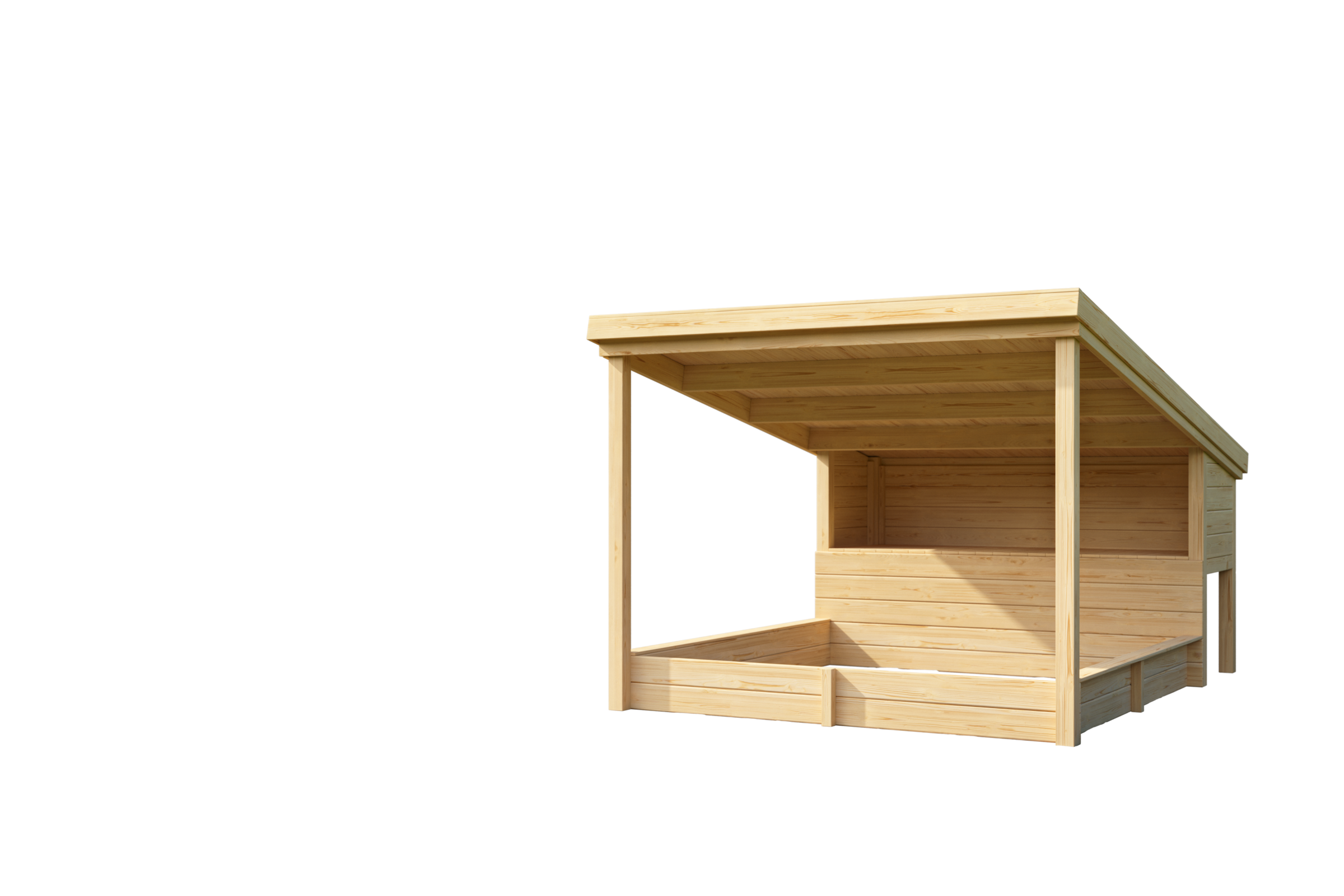 Nordic Holz Sandkasten »PIPPI 2« Spielelement mit Überdachung, BxTxH: 214x270x179 cm