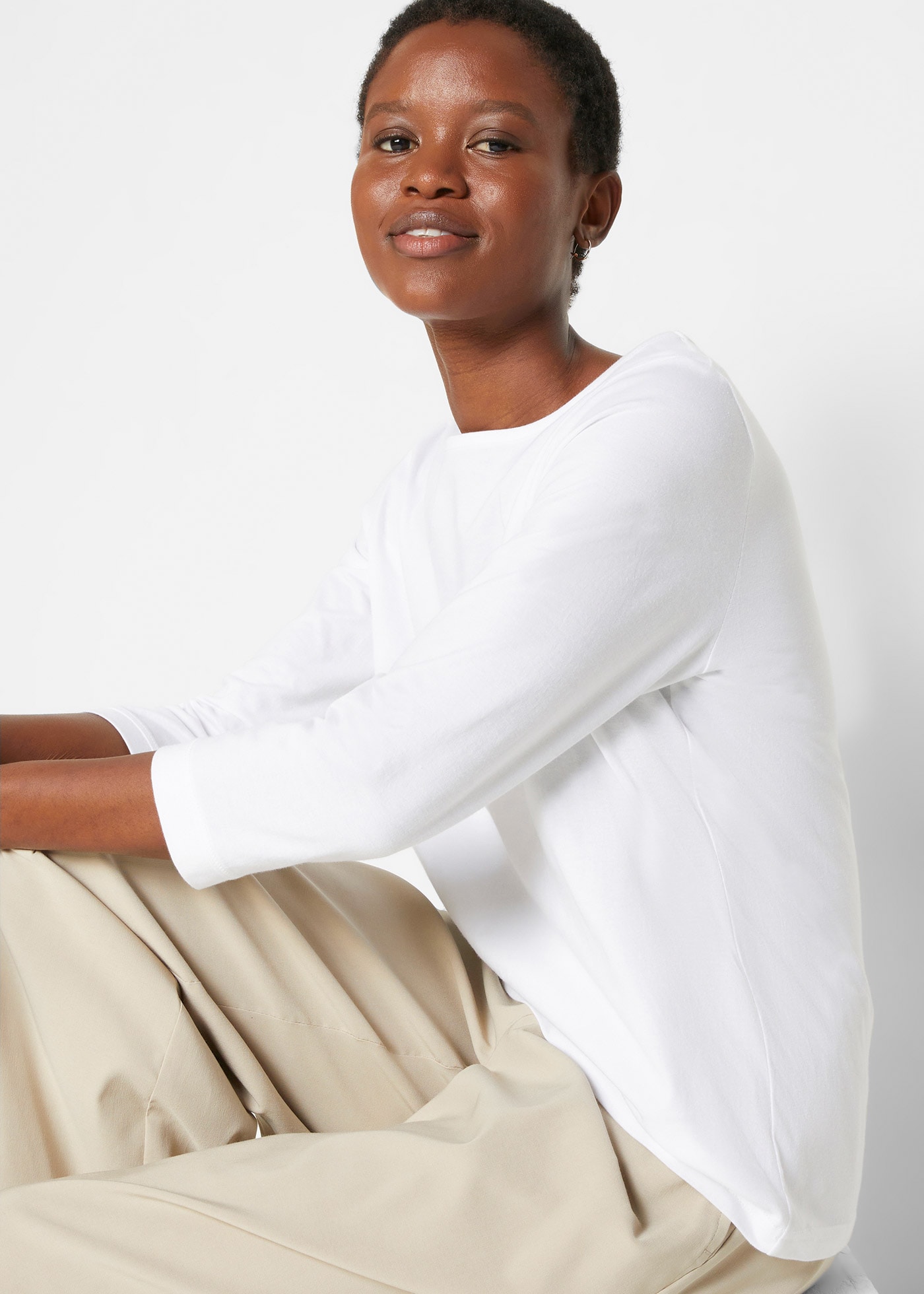 bonprix T-Shirt Packung, 5, 5 Stk. tlg. Longshirt mit 3/4-Arm, (5er Pack)