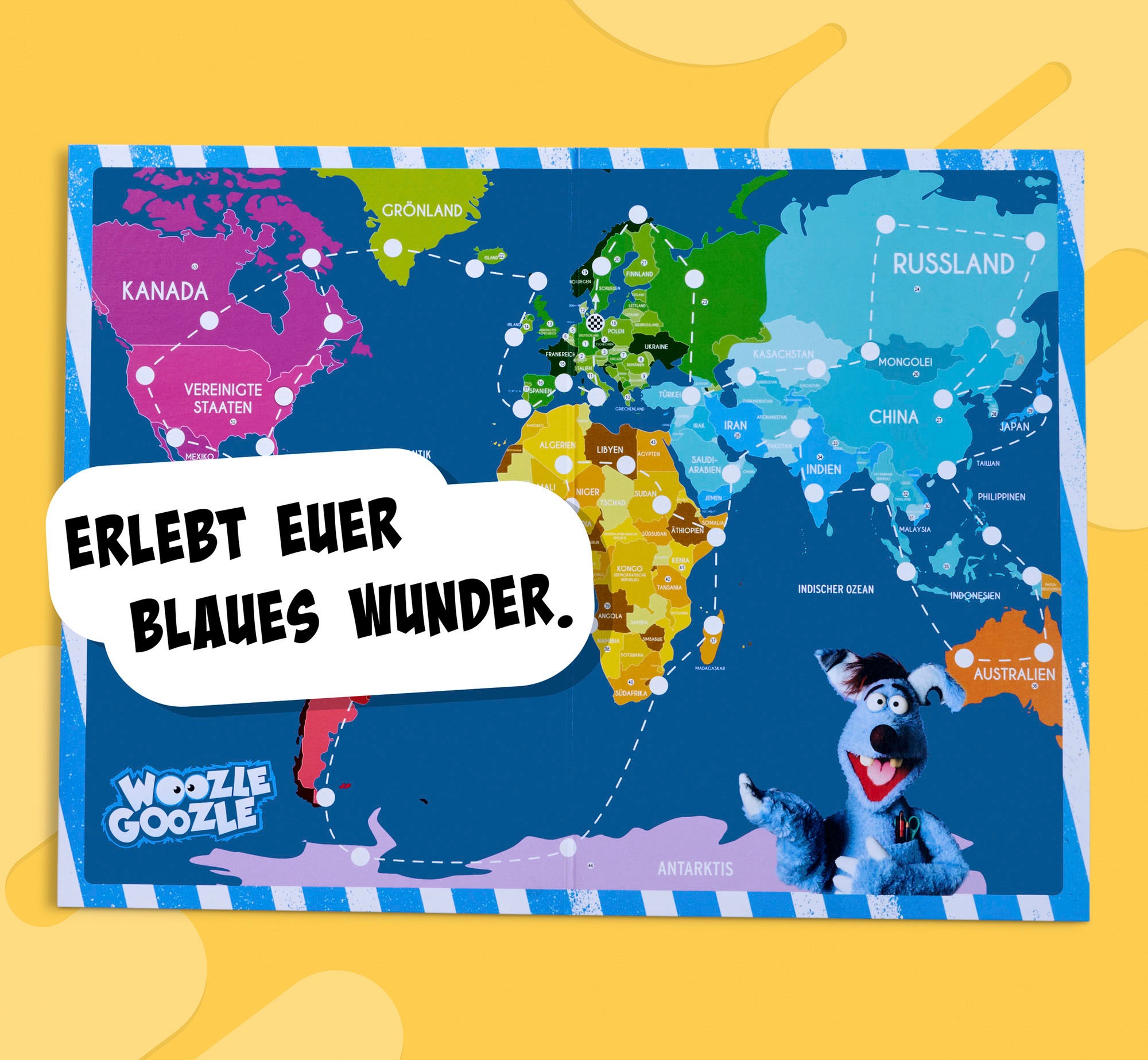 Noris Spiel »Wooozle Goozle, Um die Welt woozlen!«, Made in Germany