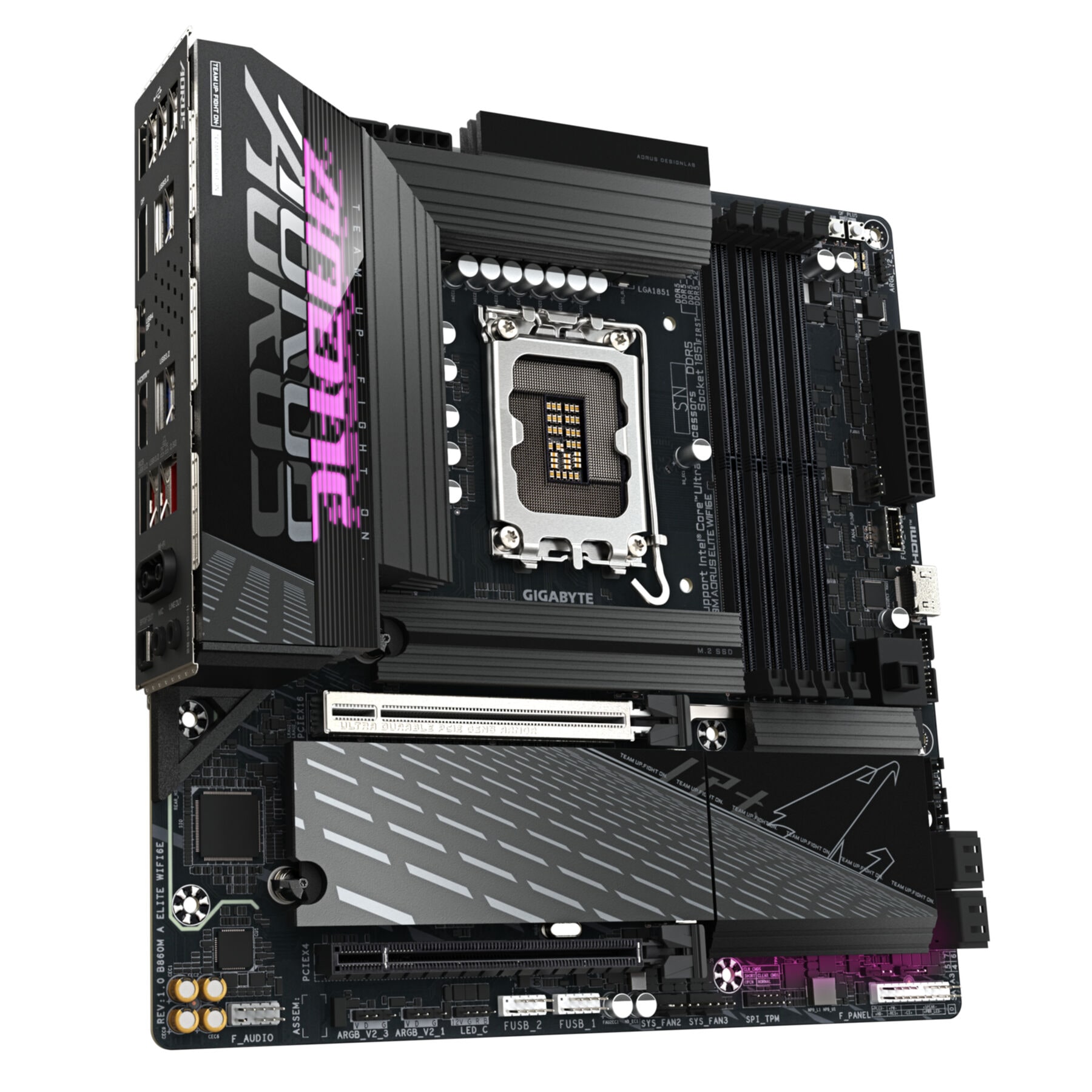 Gigabyte Mainboard »B860M AORUS ELITE WIFI6E Mainboard - Intel Core Ultra CPUs, 12+1+2+1 P«