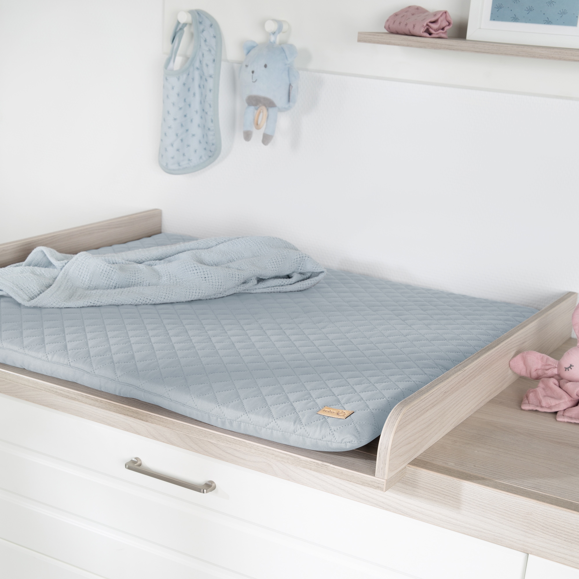 roba® Wickelauflage »Soft, Style, hellblau«