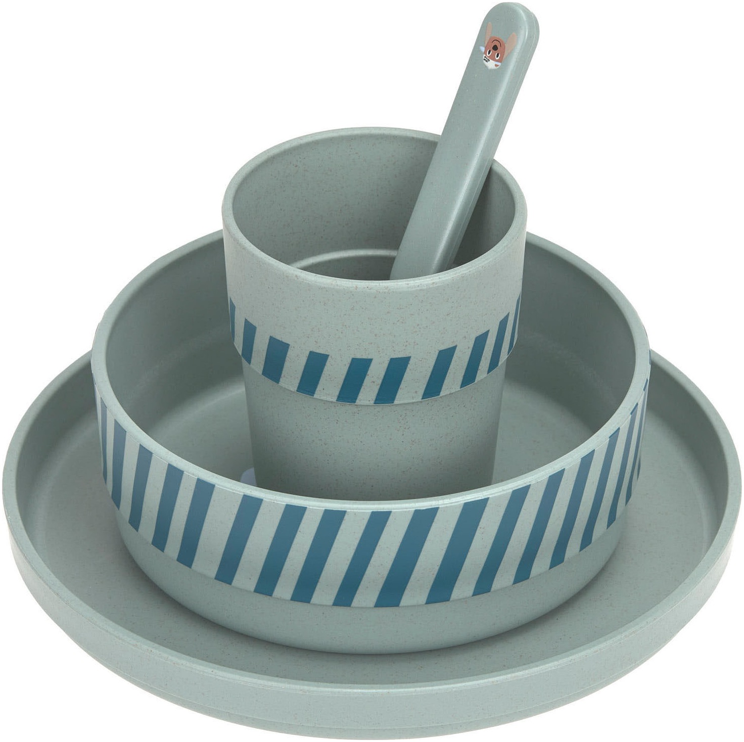 LÄSSIG Kindergeschirr-Set »Tiny Team Dog, PP/Zellulose«