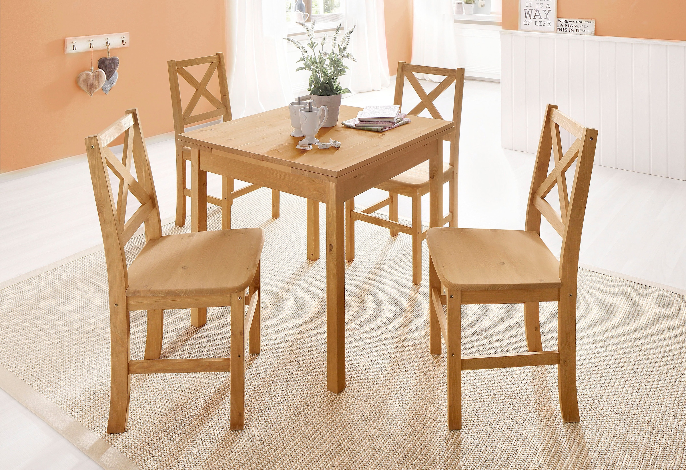 Home affaire Esstisch »Maike, TOPSELLER!« Esstisch, Küchentisch, OTTOs Choice,  Home affaire, Breite 80cm, mit Auszugsfunktion