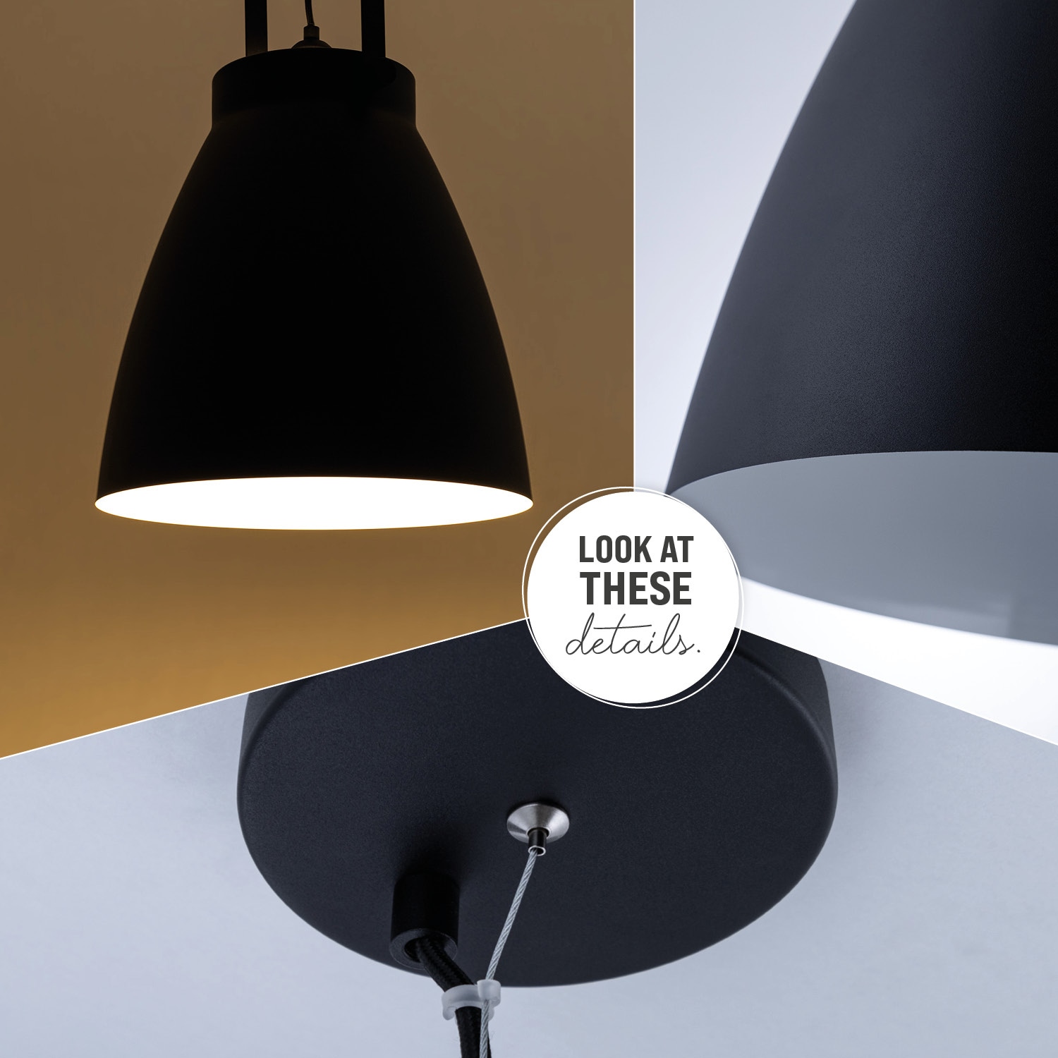 Paco Home Pendelleuchte »BOONE PD« E27 Stehleuchte Modern Wohnzimmer  Industrial Scheinwerfer Design E27