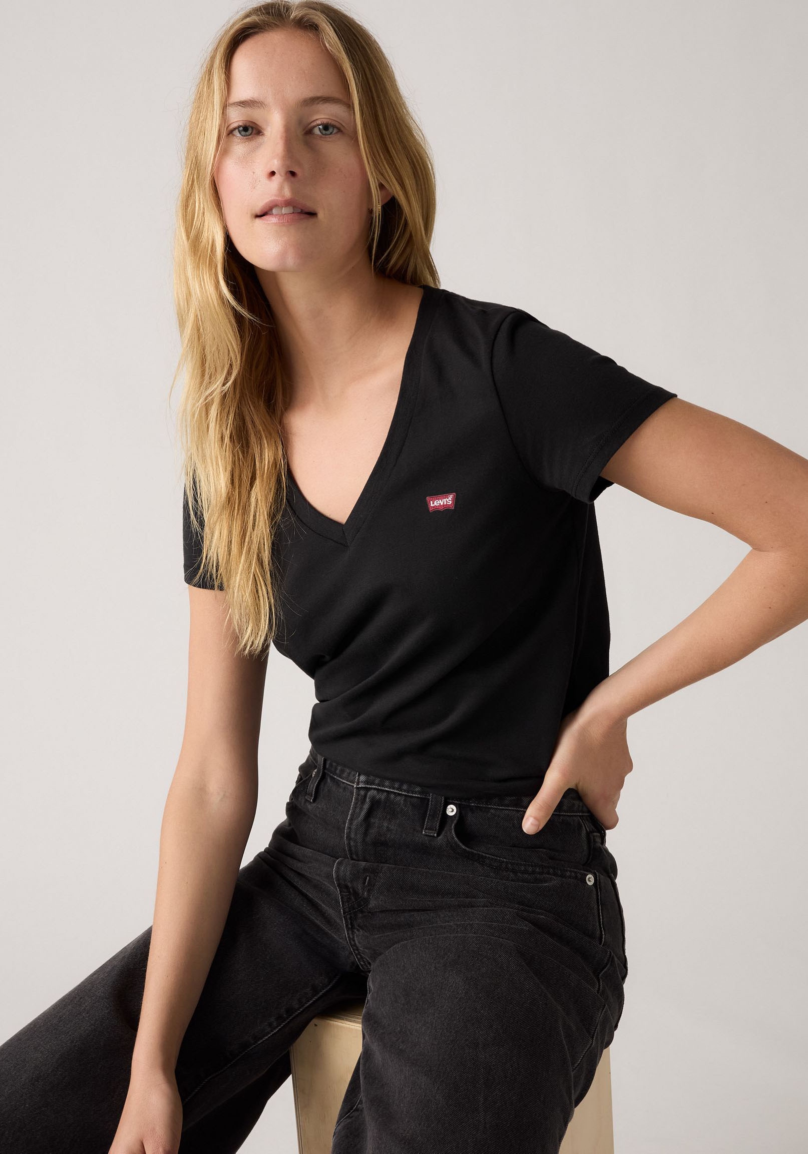 Levi's® T-Shirt »VNECK TEE 2 PACK« Packung, 2 Stk. tlg.