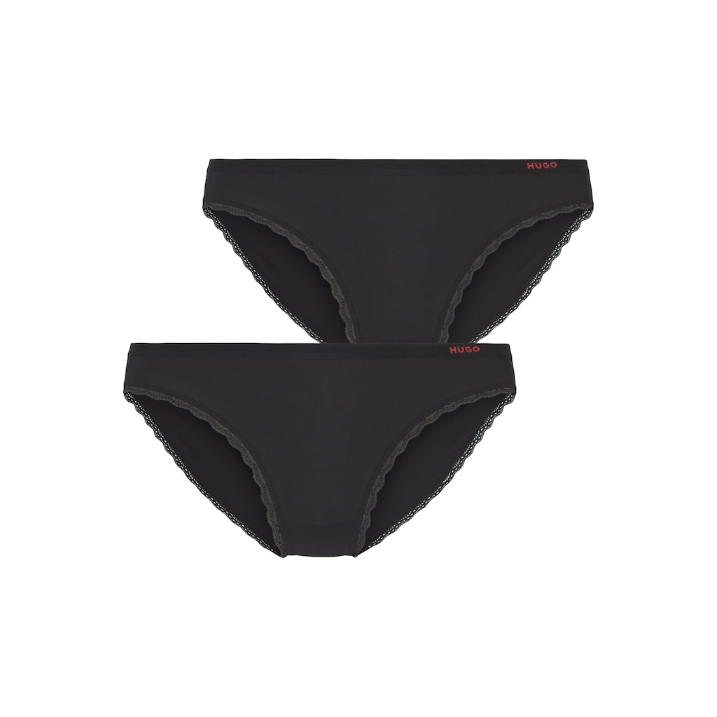 HUGO Underwear Slip »TRIPLET BRIEF MICRO«, (Packung), mit Spitzenkante