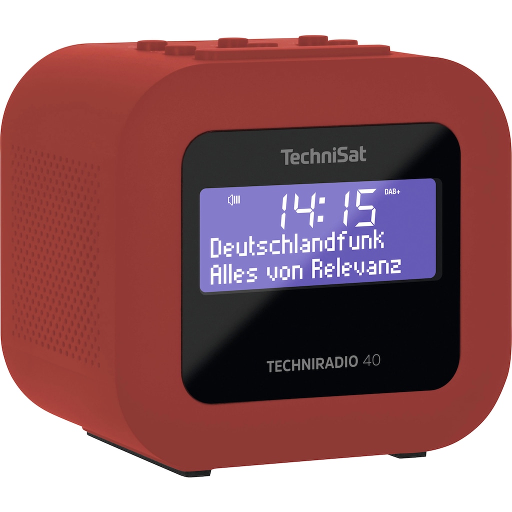 TechniSat Uhrenradio »TECHNIRADIO 40«, (Digitalradio (DAB+)-UKW mit RDS 1,2 W)